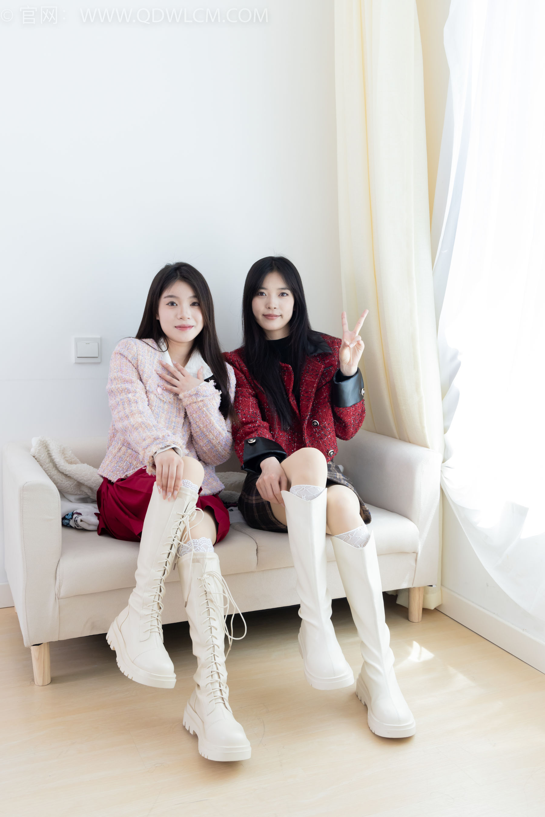 物恋传媒 No.2375 茯苓&闪闪 - 长靴、白棉袜、厚肉丝/(170P)