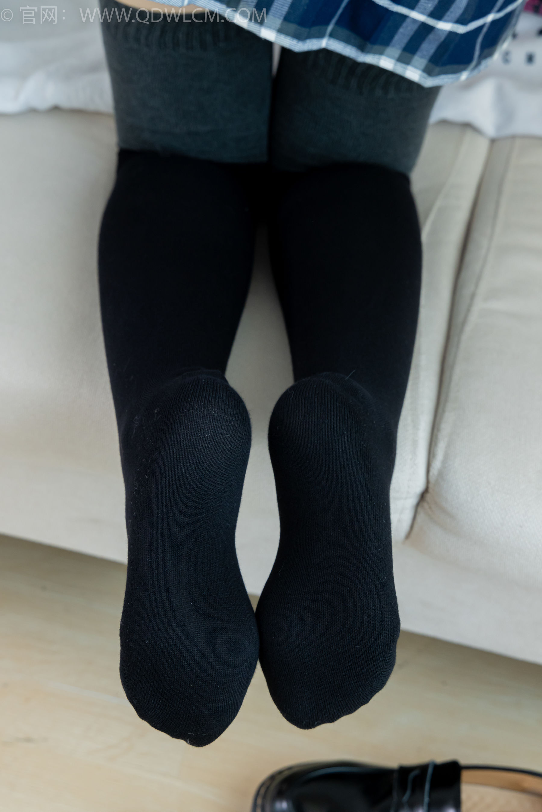 物恋传媒 No.2380 小曦 - jk制服、皮鞋、黑灰拼接过膝袜、厚肉丝/(155P)