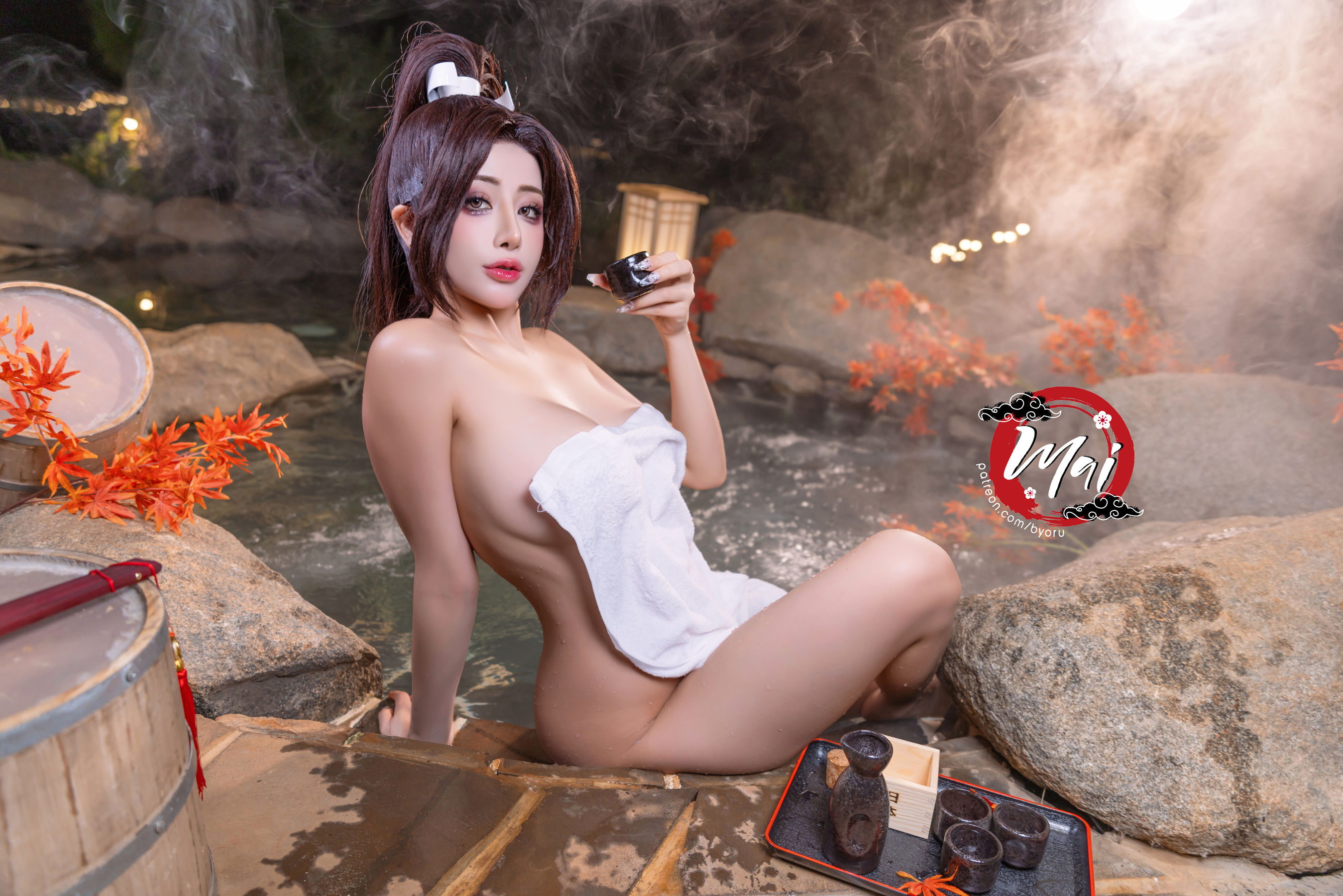 日本性感萝莉Byoru - Mai Shiranui Onsen/(30P)