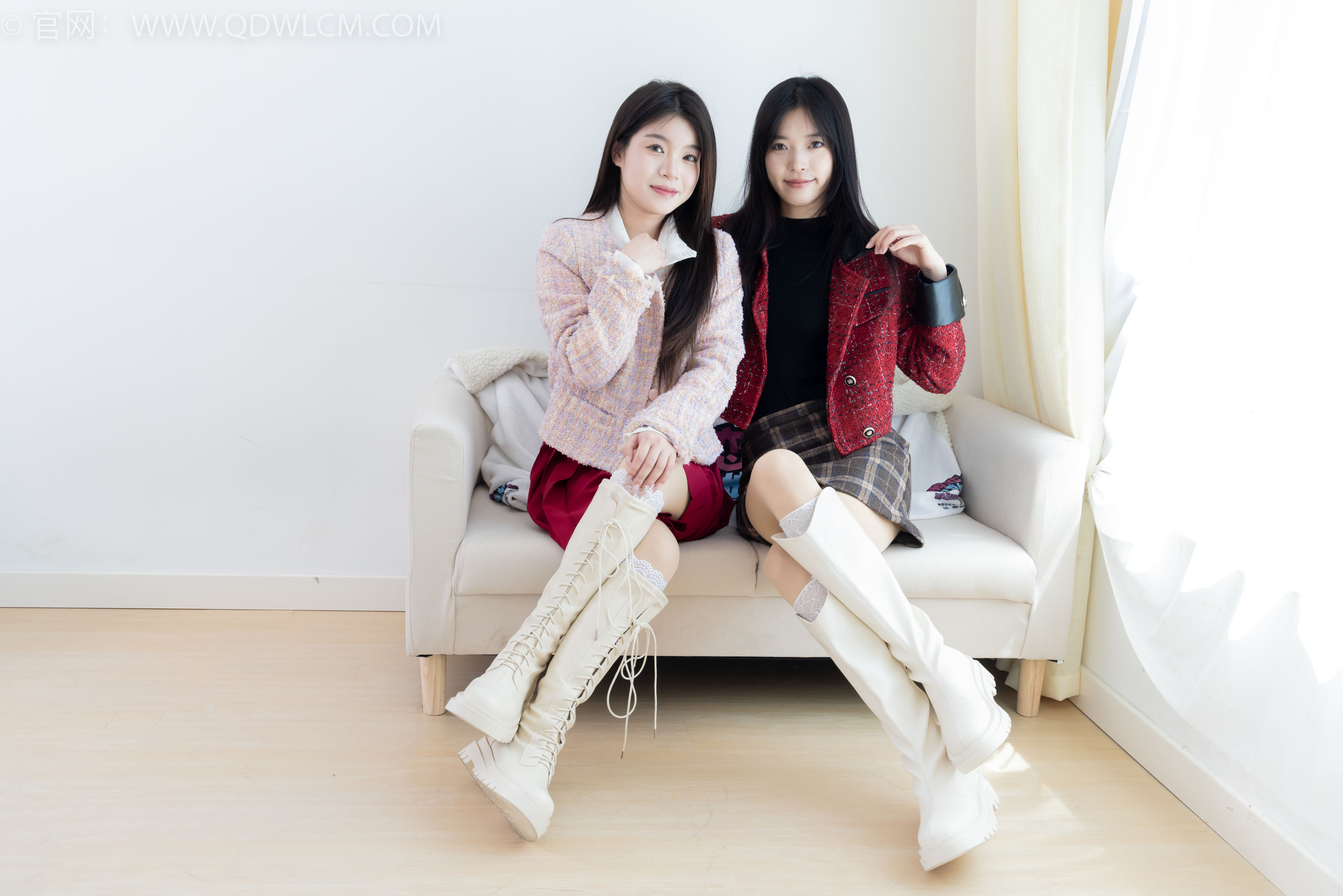 物恋传媒 No.2375 茯苓&闪闪 - 长靴、白棉袜、厚肉丝/(170P)