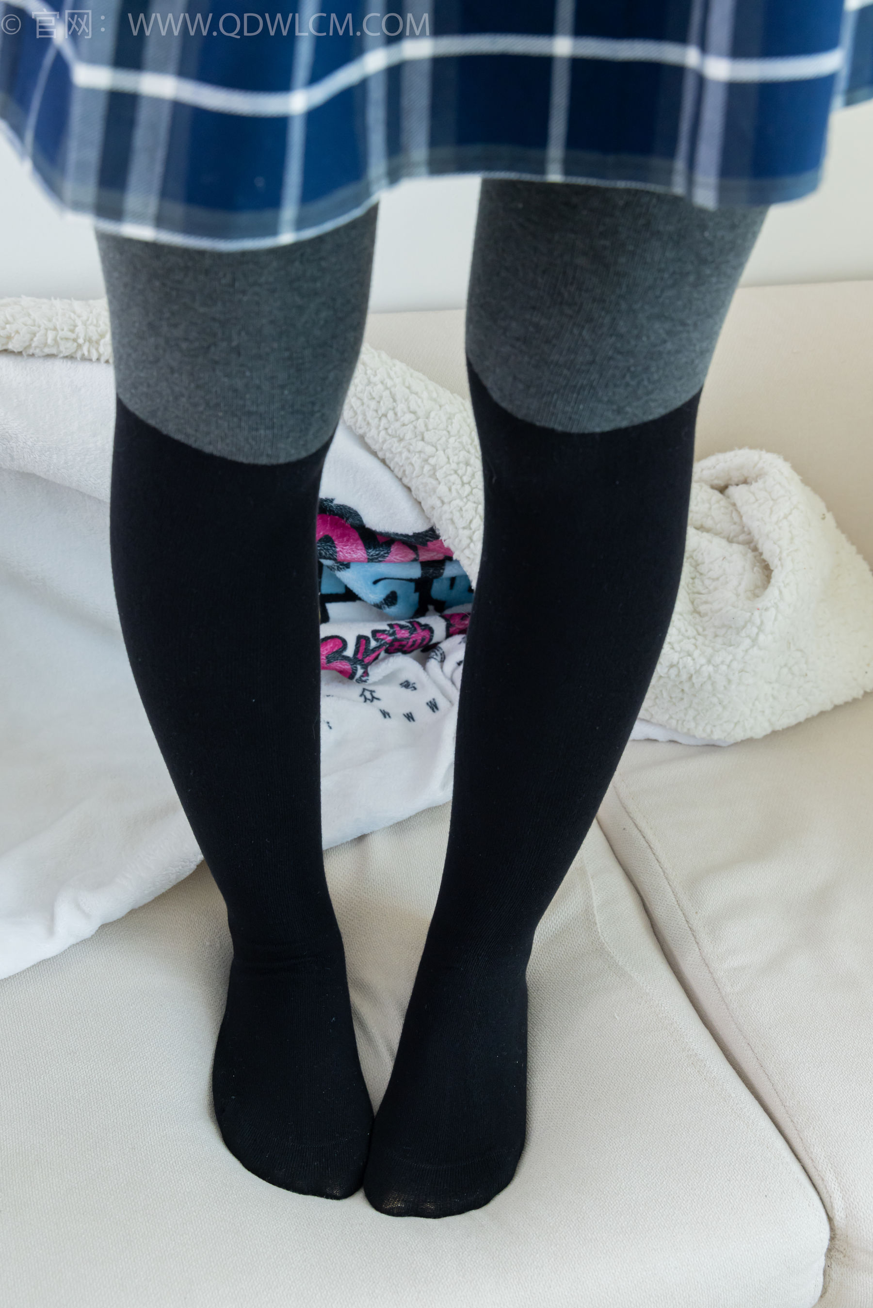 物恋传媒 No.2380 小曦 - jk制服、皮鞋、黑灰拼接过膝袜、厚肉丝/(155P)