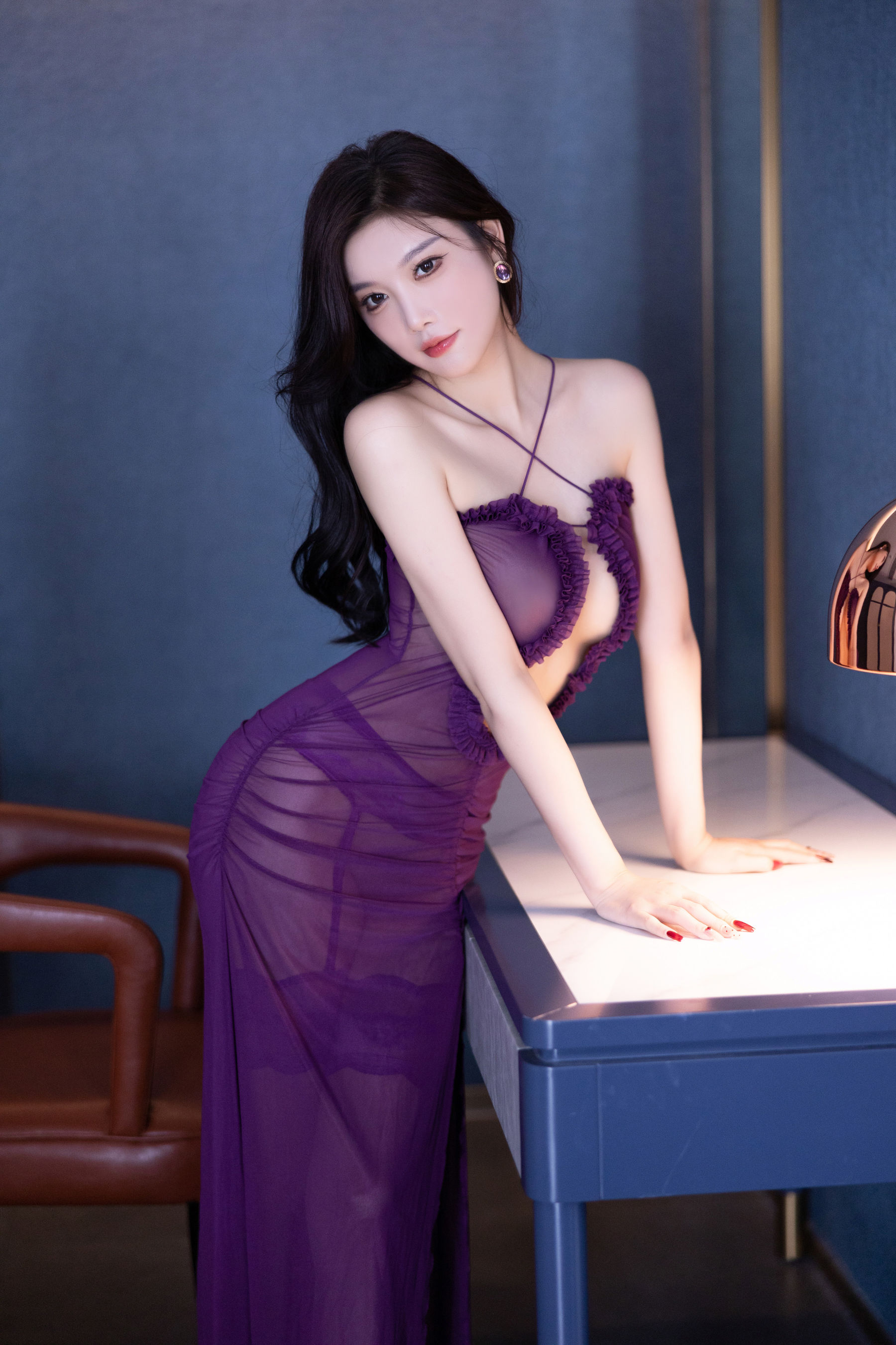 杨晨晨 - 紫色轻透情趣/(104P)