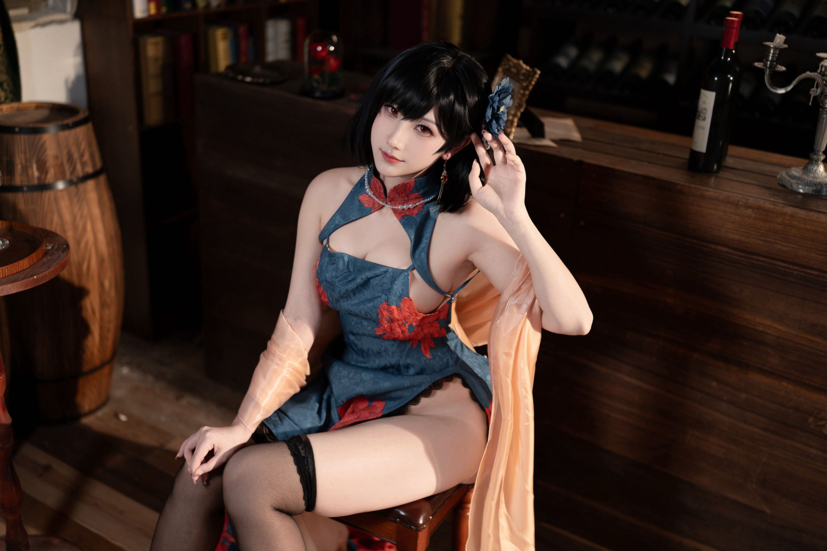 梓猫AzuNyan - 建武旗袍/(9P)