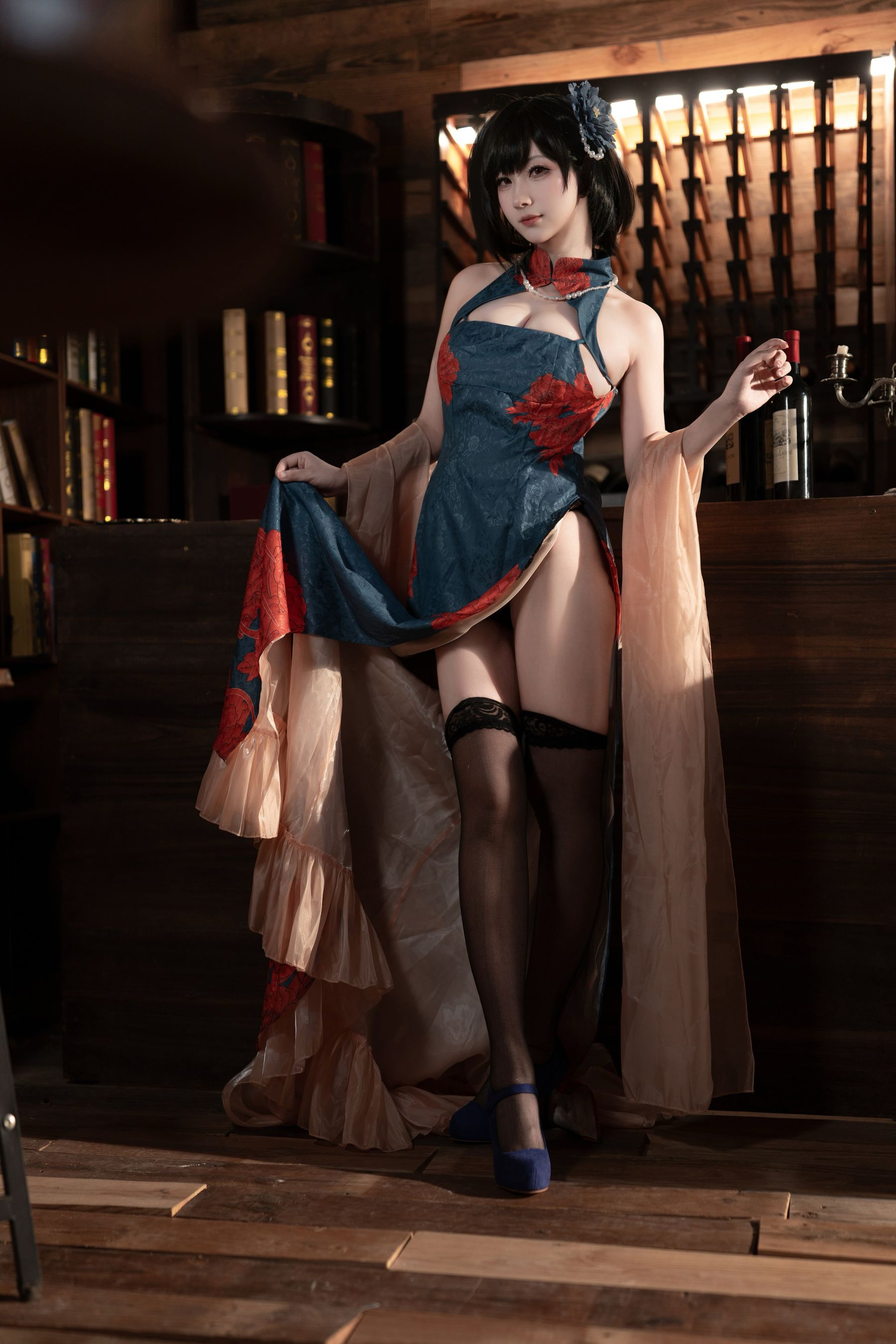 梓猫AzuNyan - 建武旗袍/(9P)