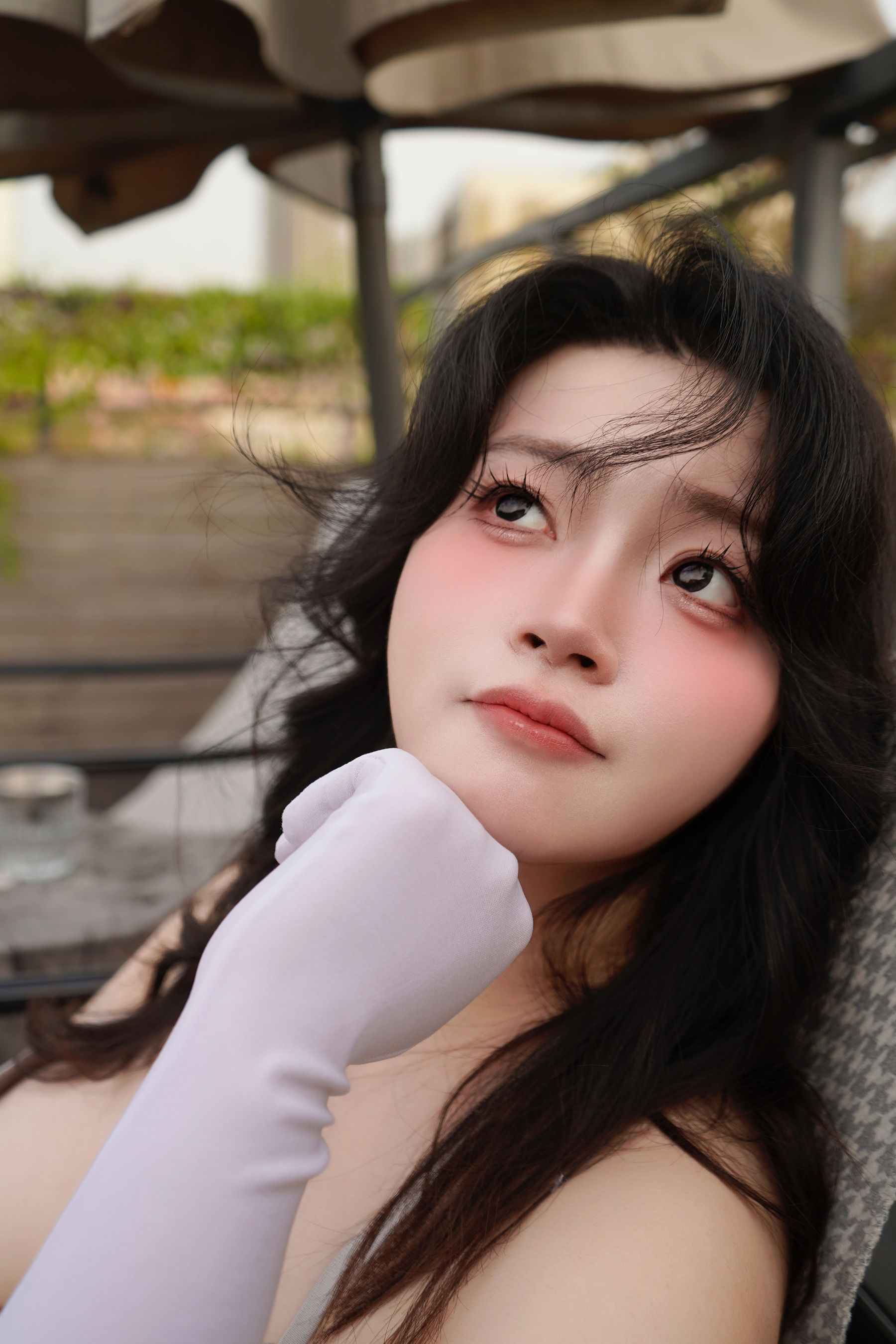 毛毛帽 - 银色珍珠/(176P)