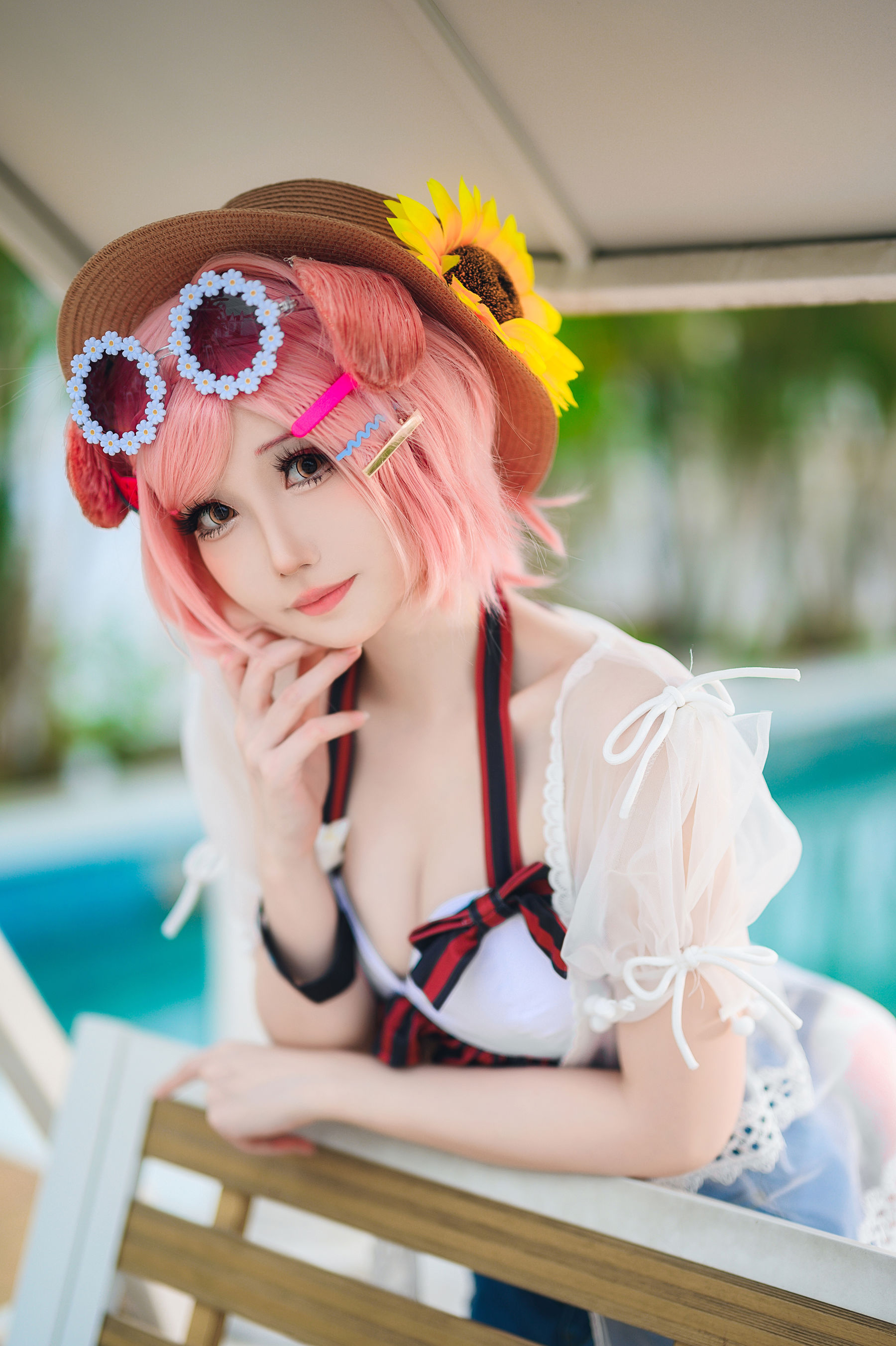 焖焖碳 - 明日方舟 澄闪泳装/(22P)