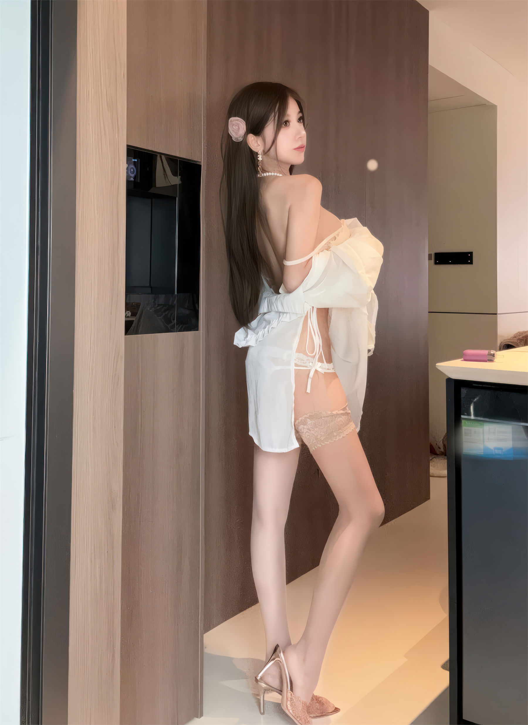 斗鱼米线线sama写真 - 羞涩の妻/(39P)