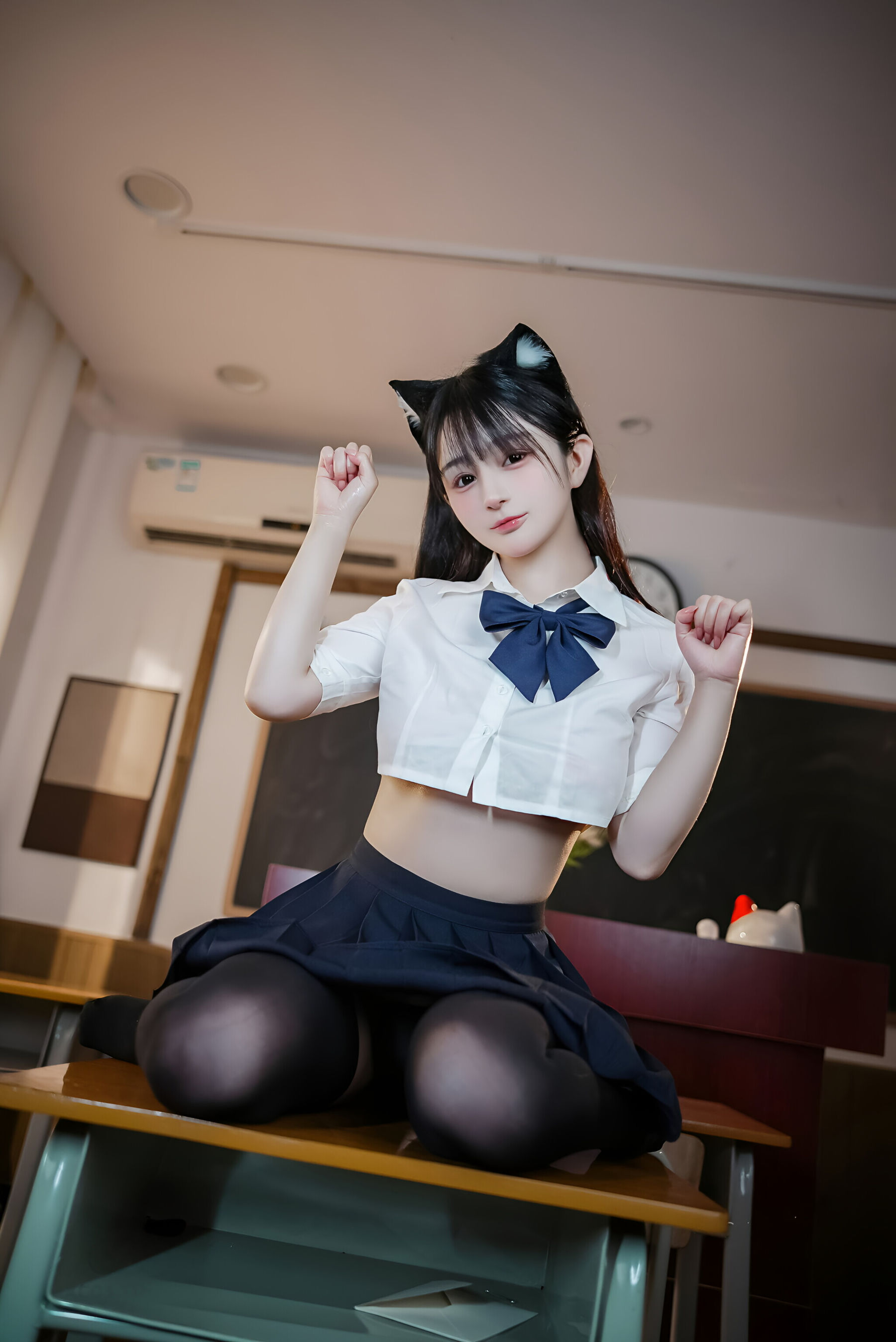 桜井宁宁 - 失眠冲剂 JK猫耳/(150P)