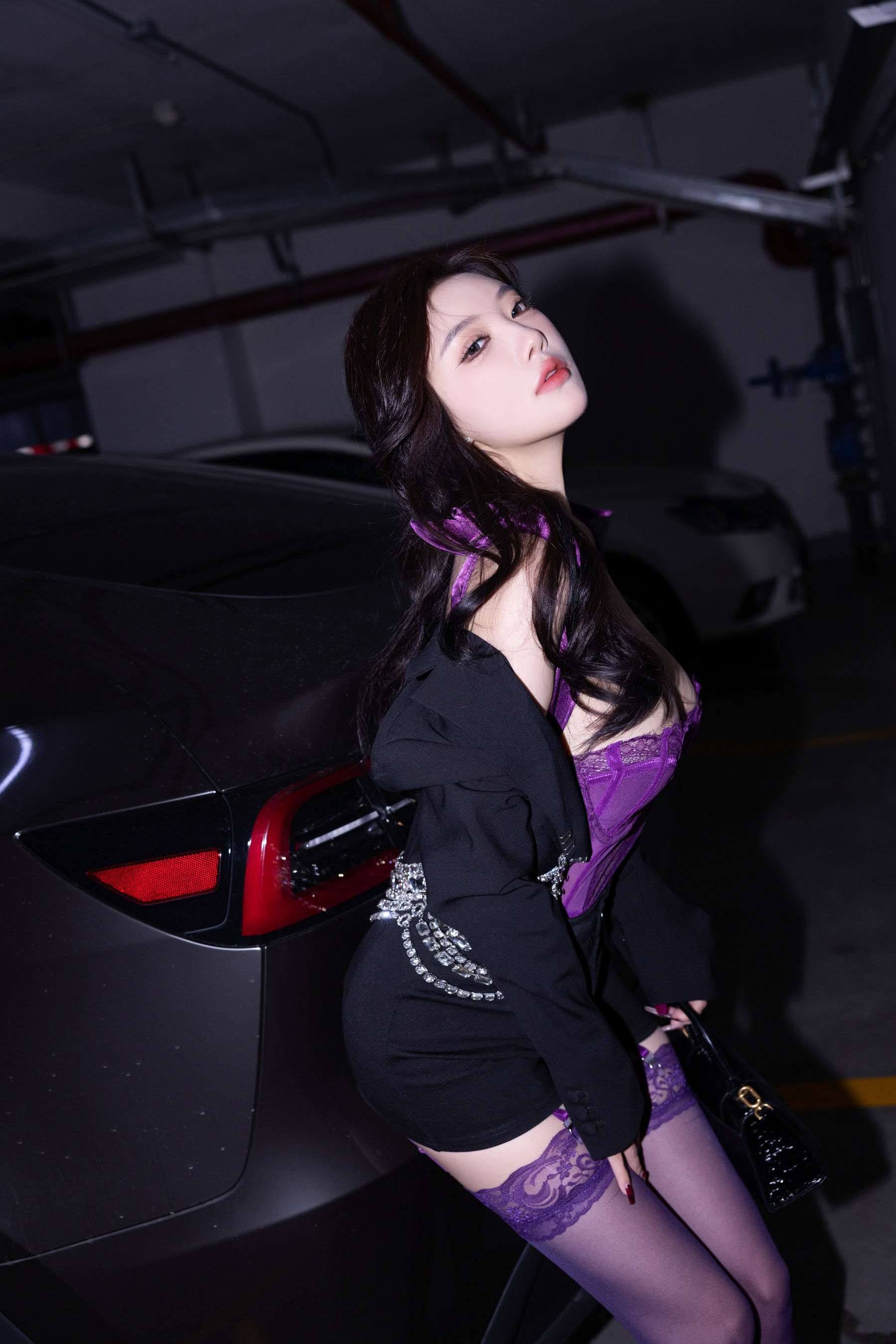 杨晨晨 - 紫色轻透情趣/(104P)