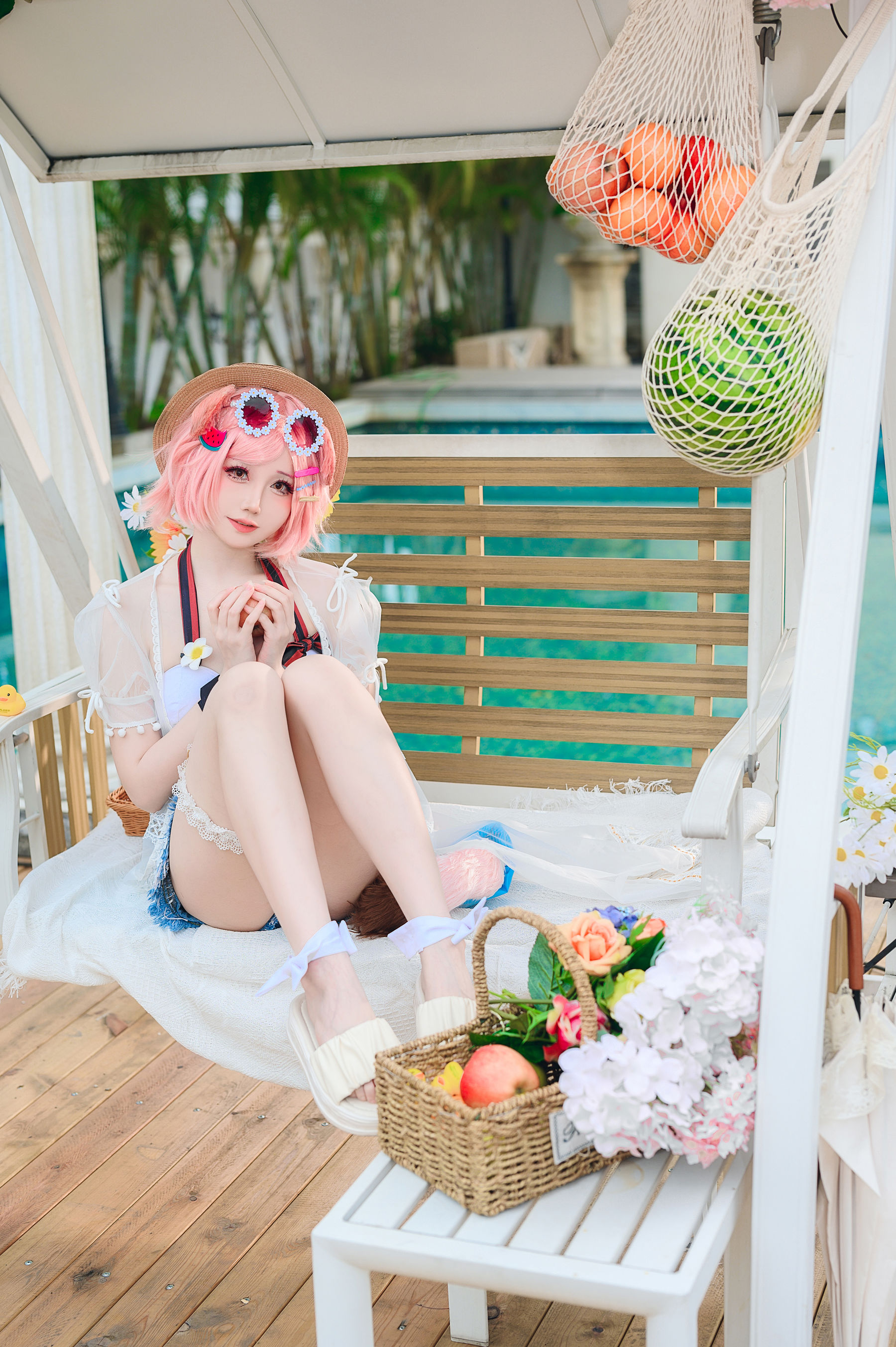 焖焖碳 - 明日方舟 澄闪泳装/(22P)