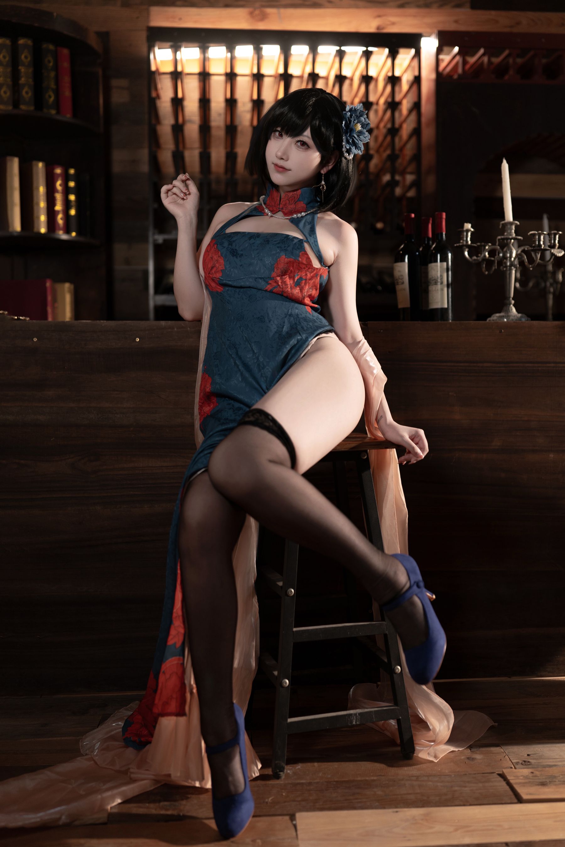 梓猫AzuNyan - 建武旗袍/(9P)