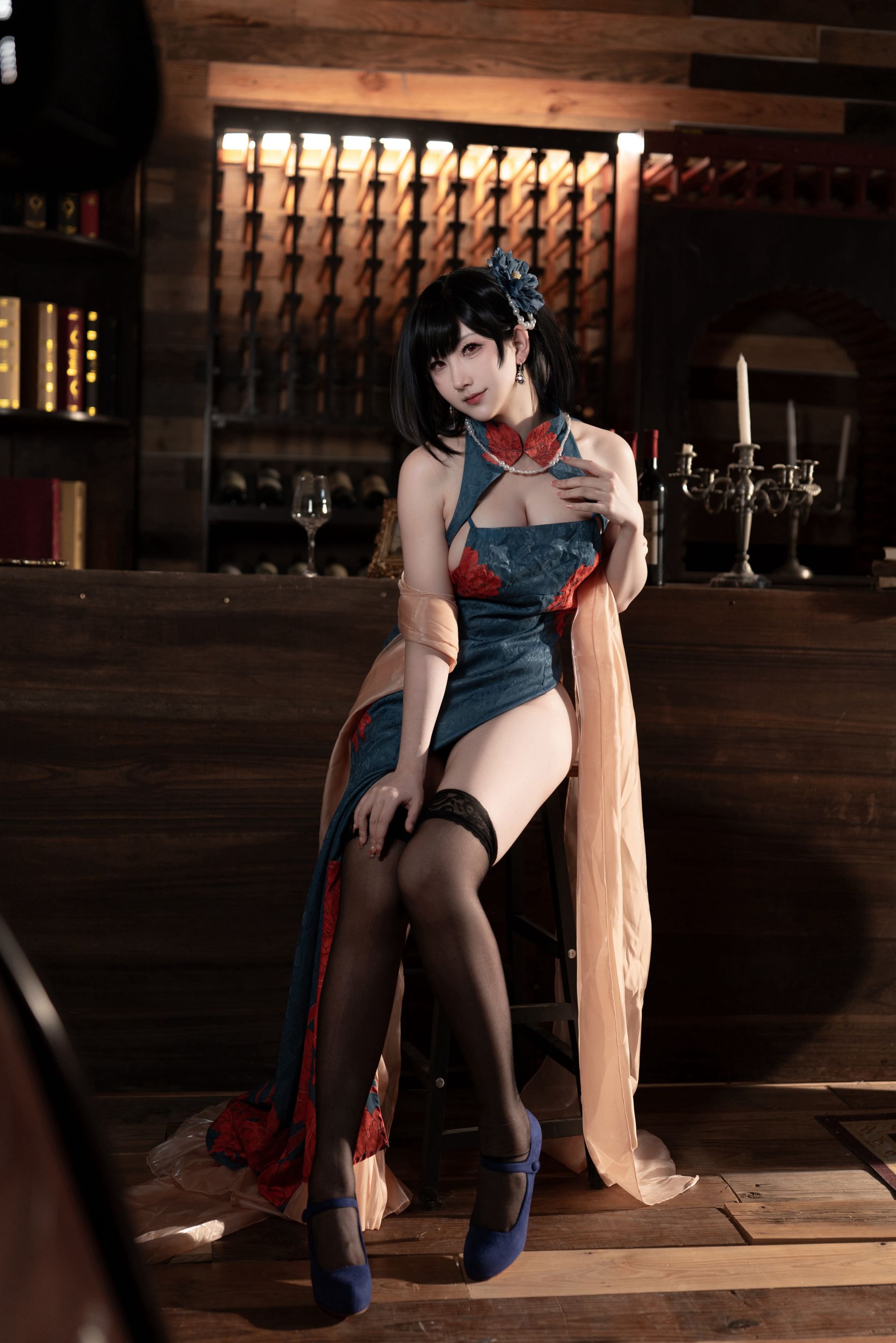 梓猫AzuNyan - 建武旗袍/(9P)