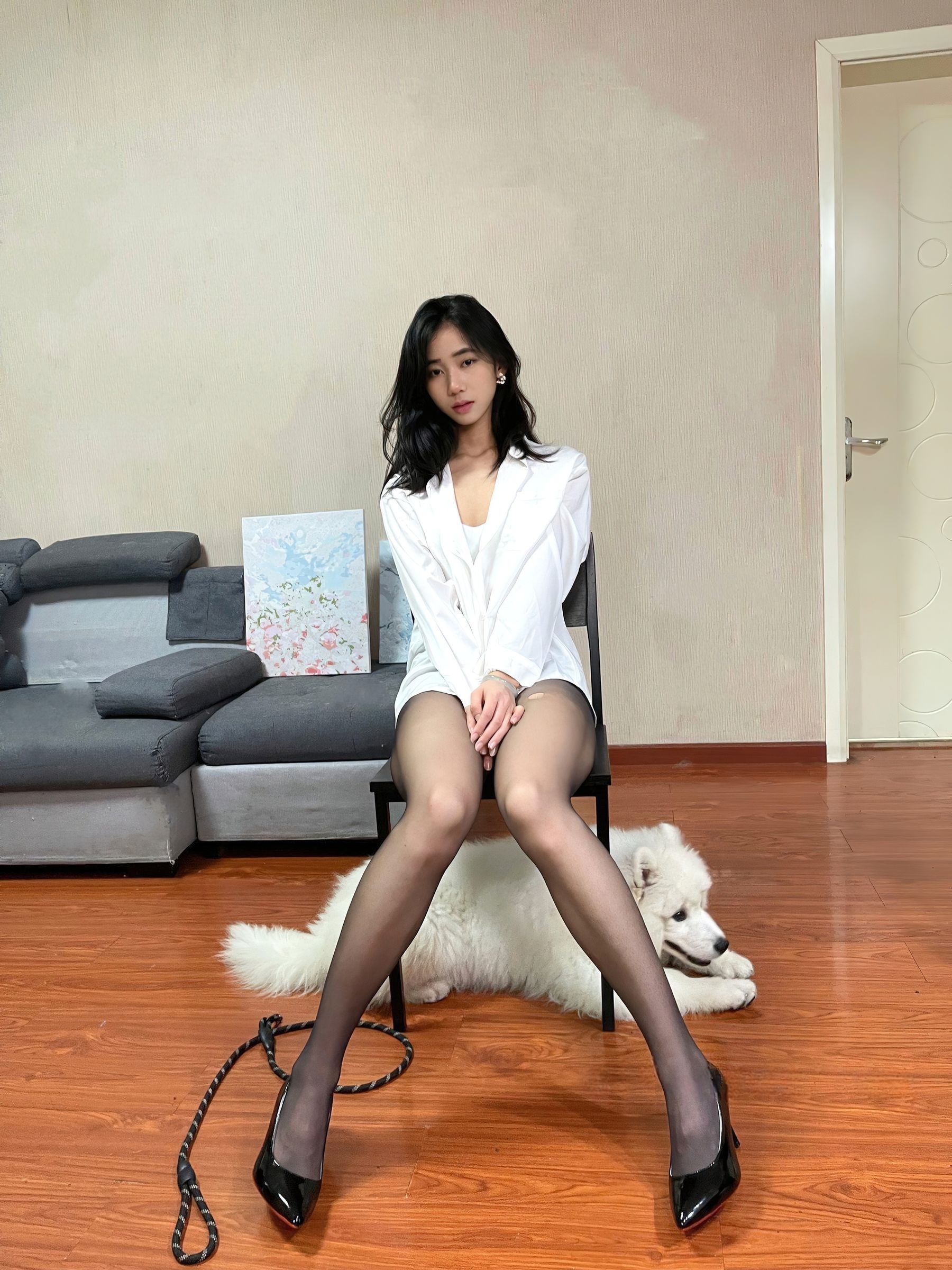 时安安 - 白丝童真装/(115P)