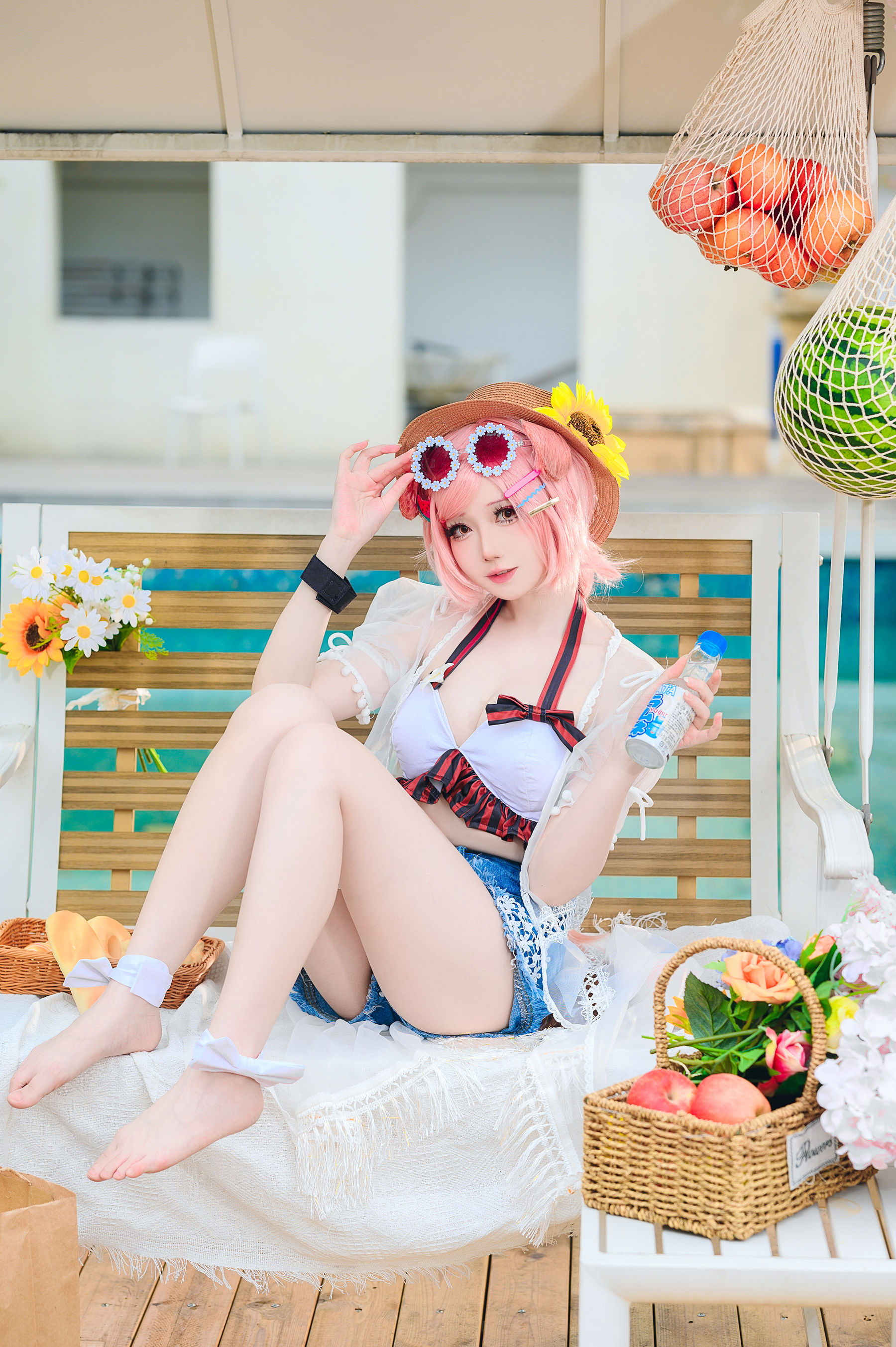 焖焖碳 - 明日方舟 澄闪泳装/(22P)