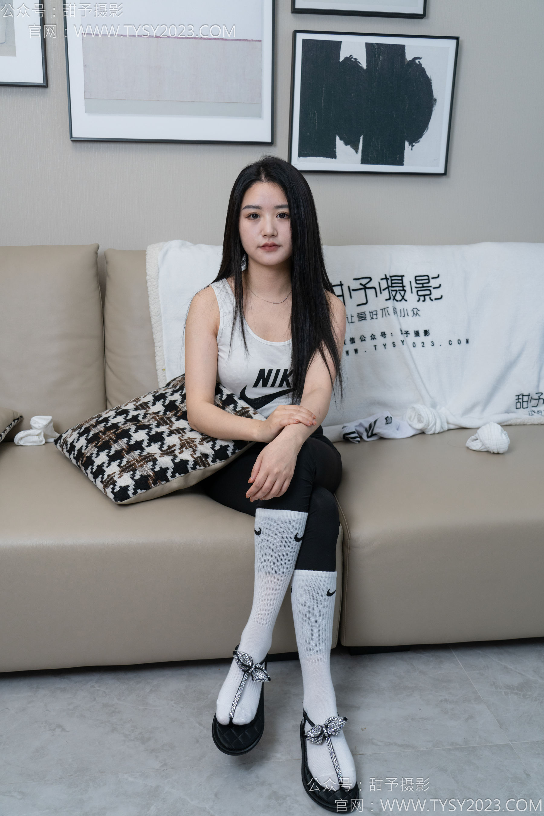 甜予摄影 No.147 澜澜 - 凉鞋、高跟鞋、长腿袜、白棉袜/(172P)