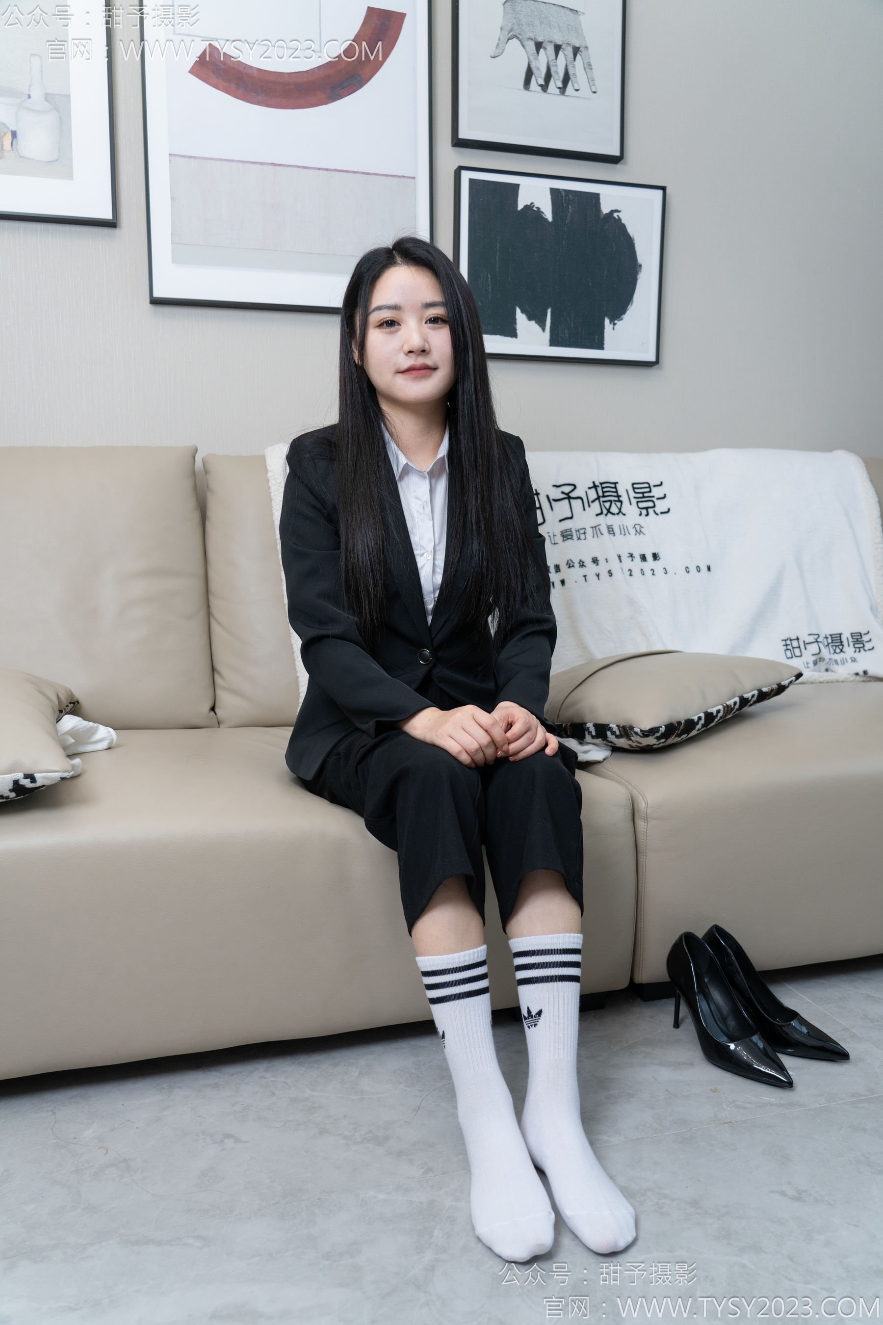 甜予摄影 No.147 澜澜 - 凉鞋、高跟鞋、长腿袜、白棉袜/(172P)
