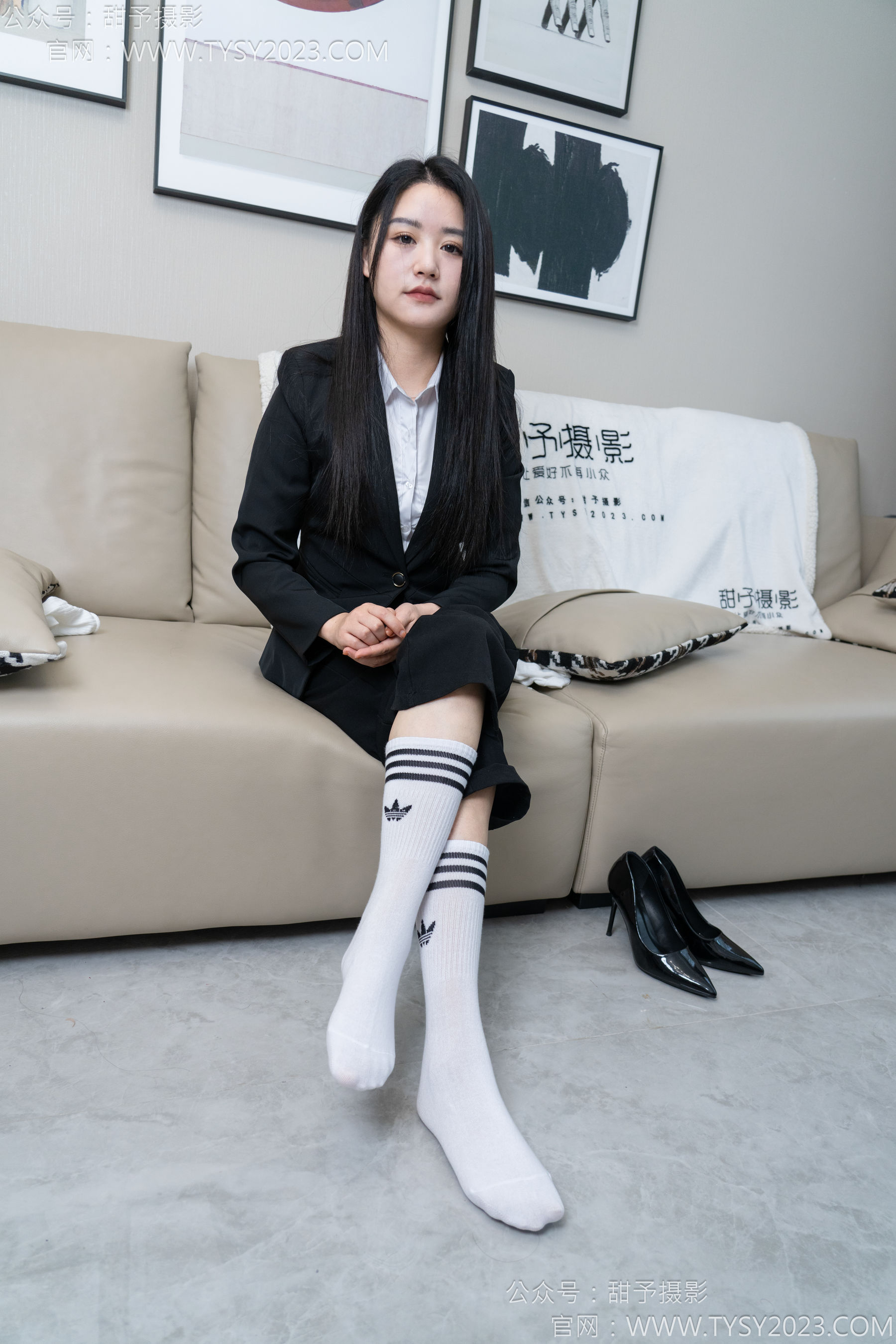 甜予摄影 No.147 澜澜 - 凉鞋、高跟鞋、长腿袜、白棉袜/(172P)