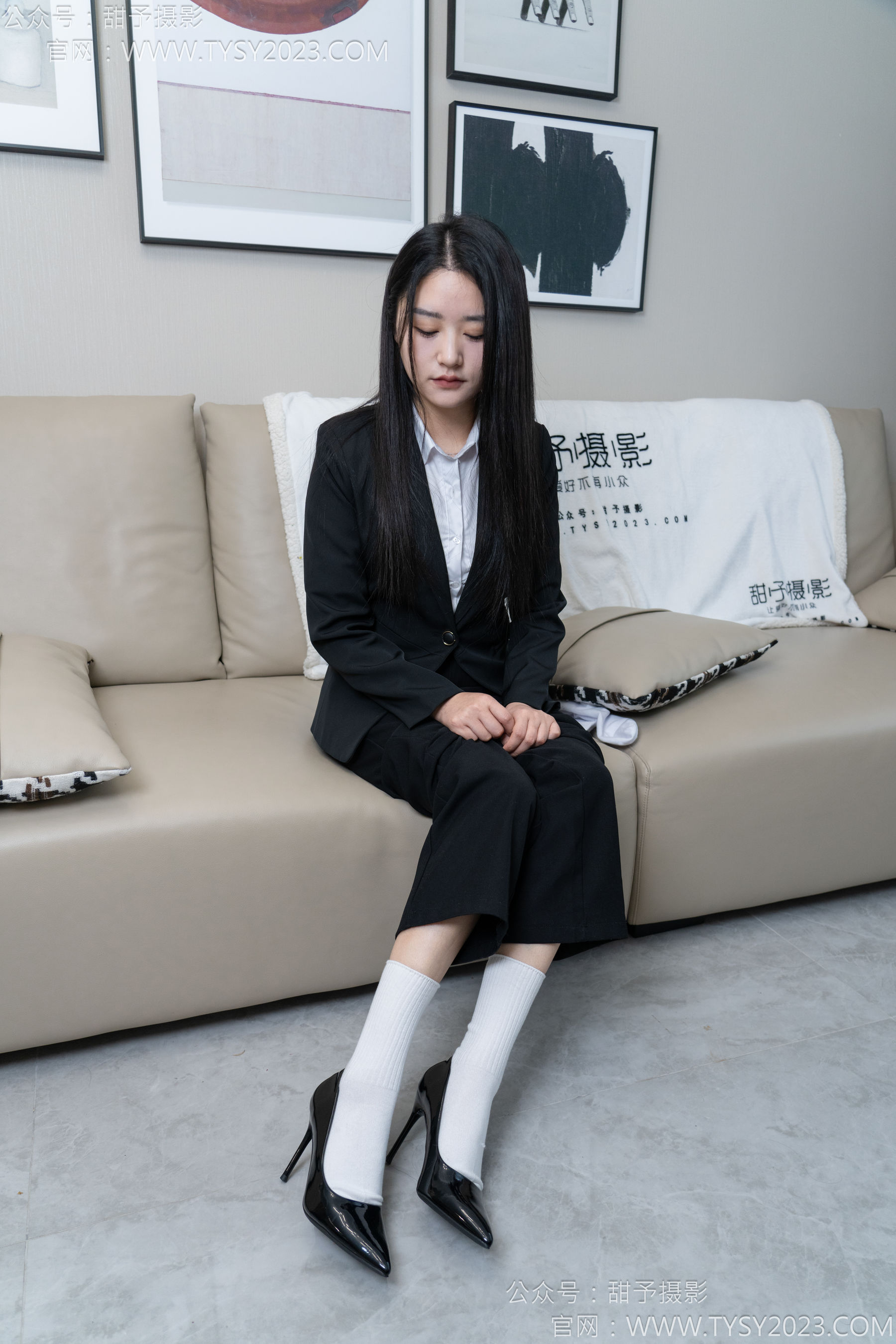 甜予摄影 No.147 澜澜 - 凉鞋、高跟鞋、长腿袜、白棉袜/(172P)