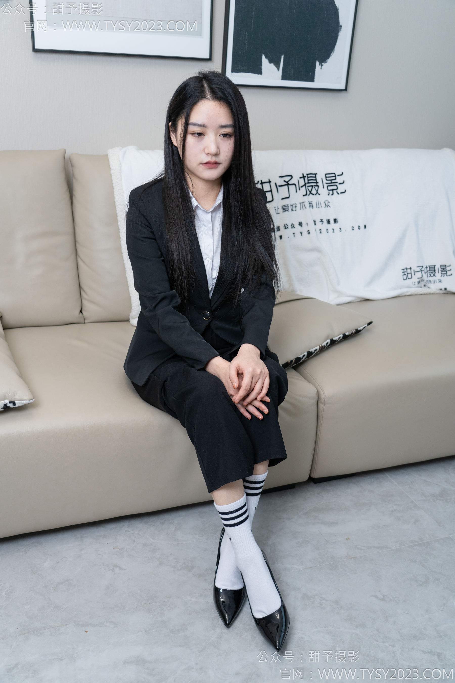 甜予摄影 No.147 澜澜 - 凉鞋、高跟鞋、长腿袜、白棉袜/(172P)