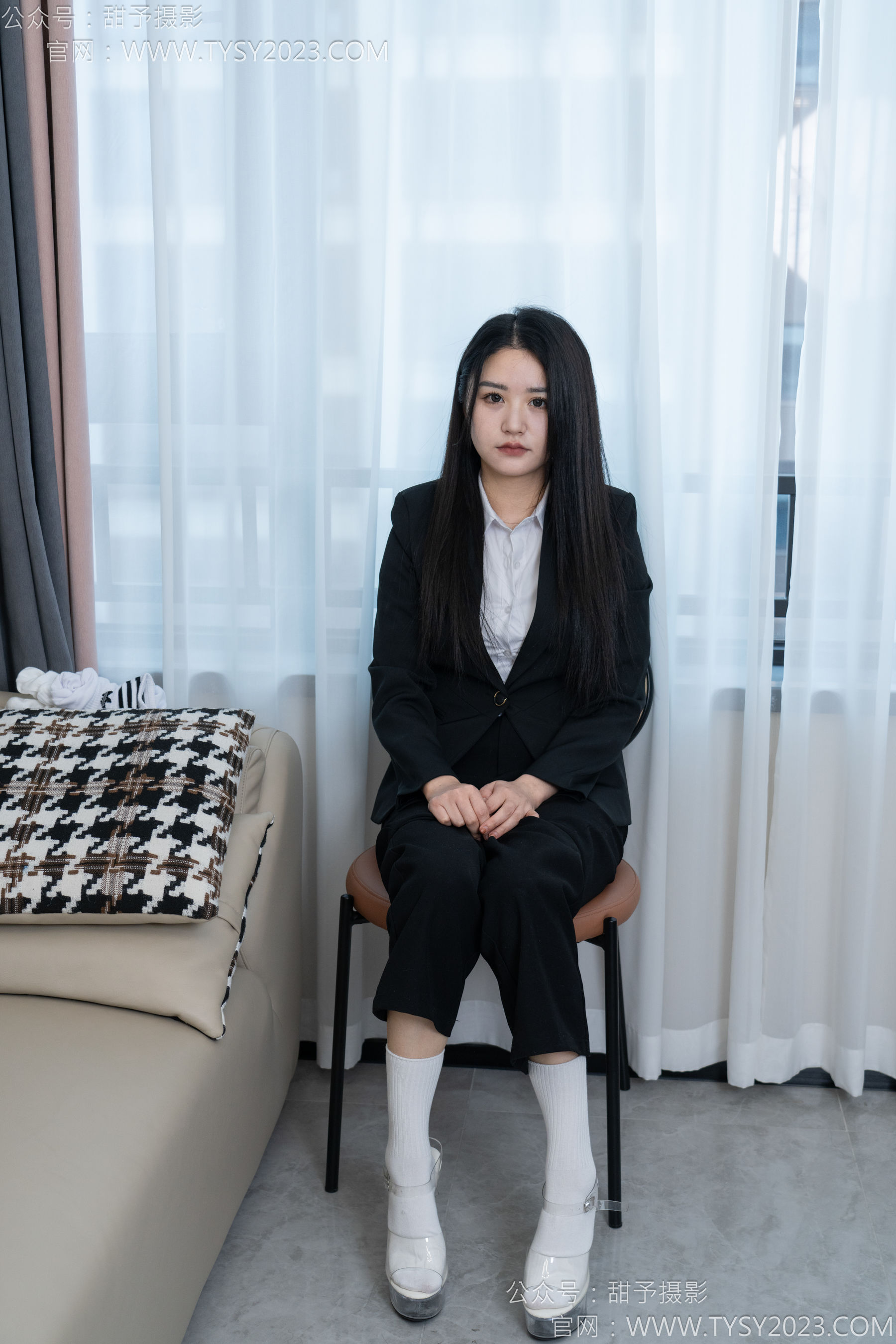 甜予摄影 No.147 澜澜 - 凉鞋、高跟鞋、长腿袜、白棉袜/(172P)