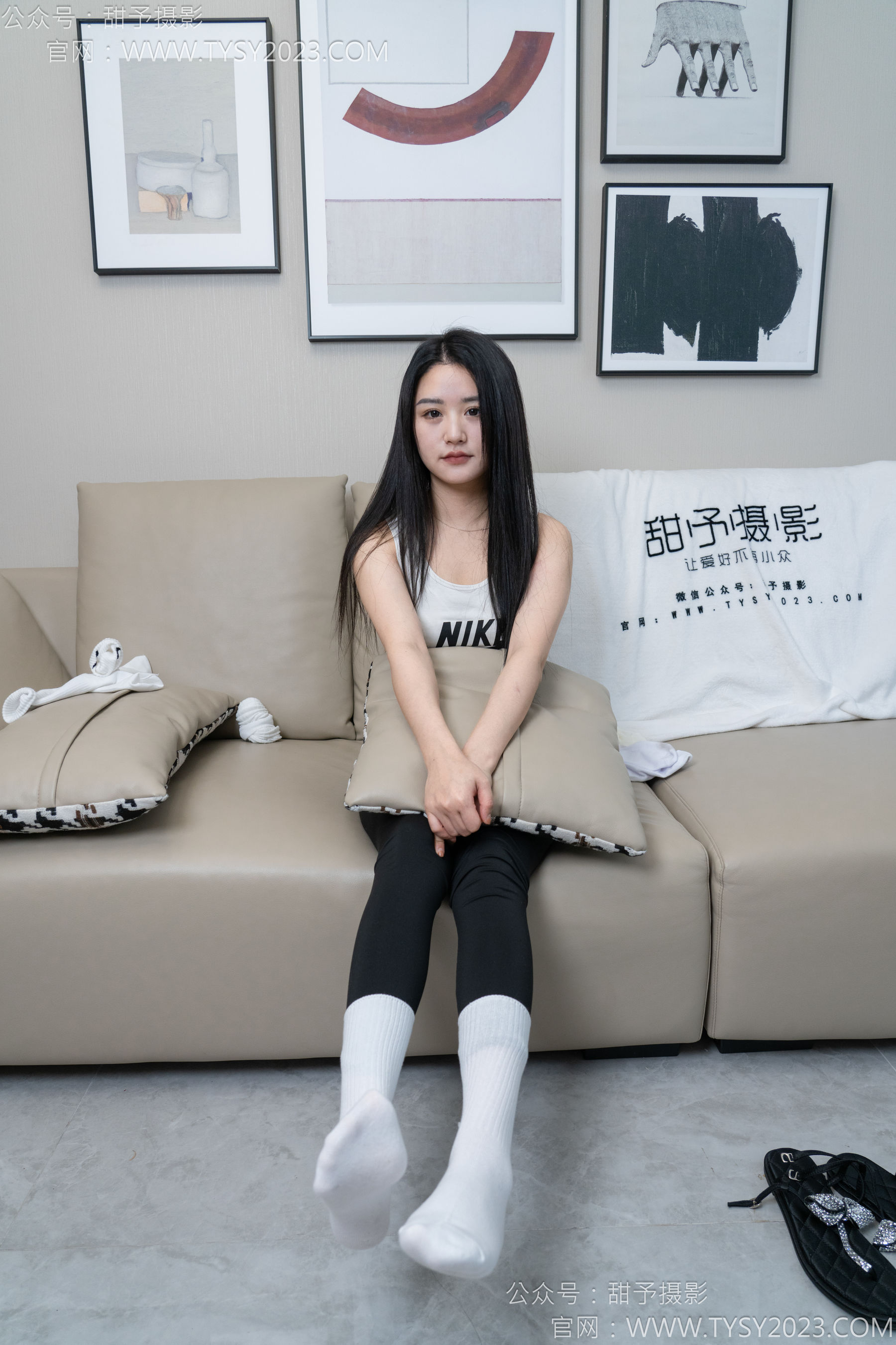 甜予摄影 No.147 澜澜 - 凉鞋、高跟鞋、长腿袜、白棉袜/(172P)