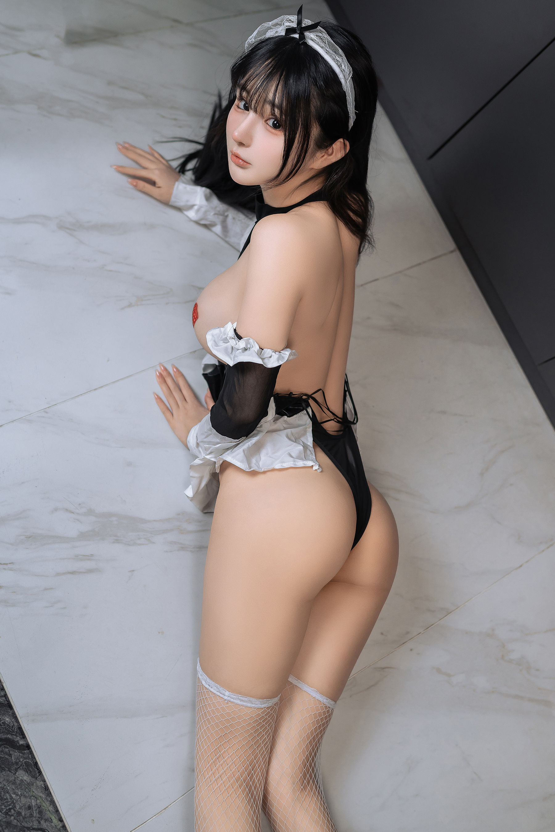 桜井宁宁 - 黑色女仆/(49P)