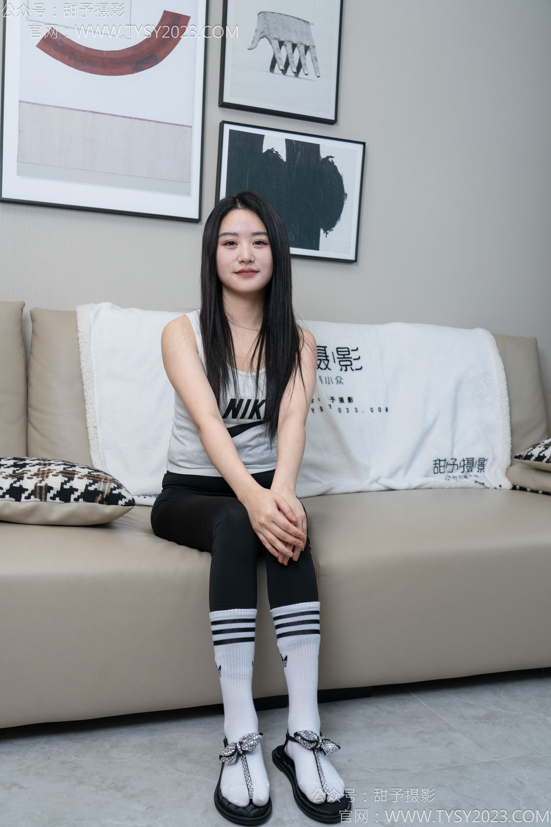 甜予摄影 No.147 澜澜 - 凉鞋、高跟鞋、长腿袜、白棉袜/(172P)