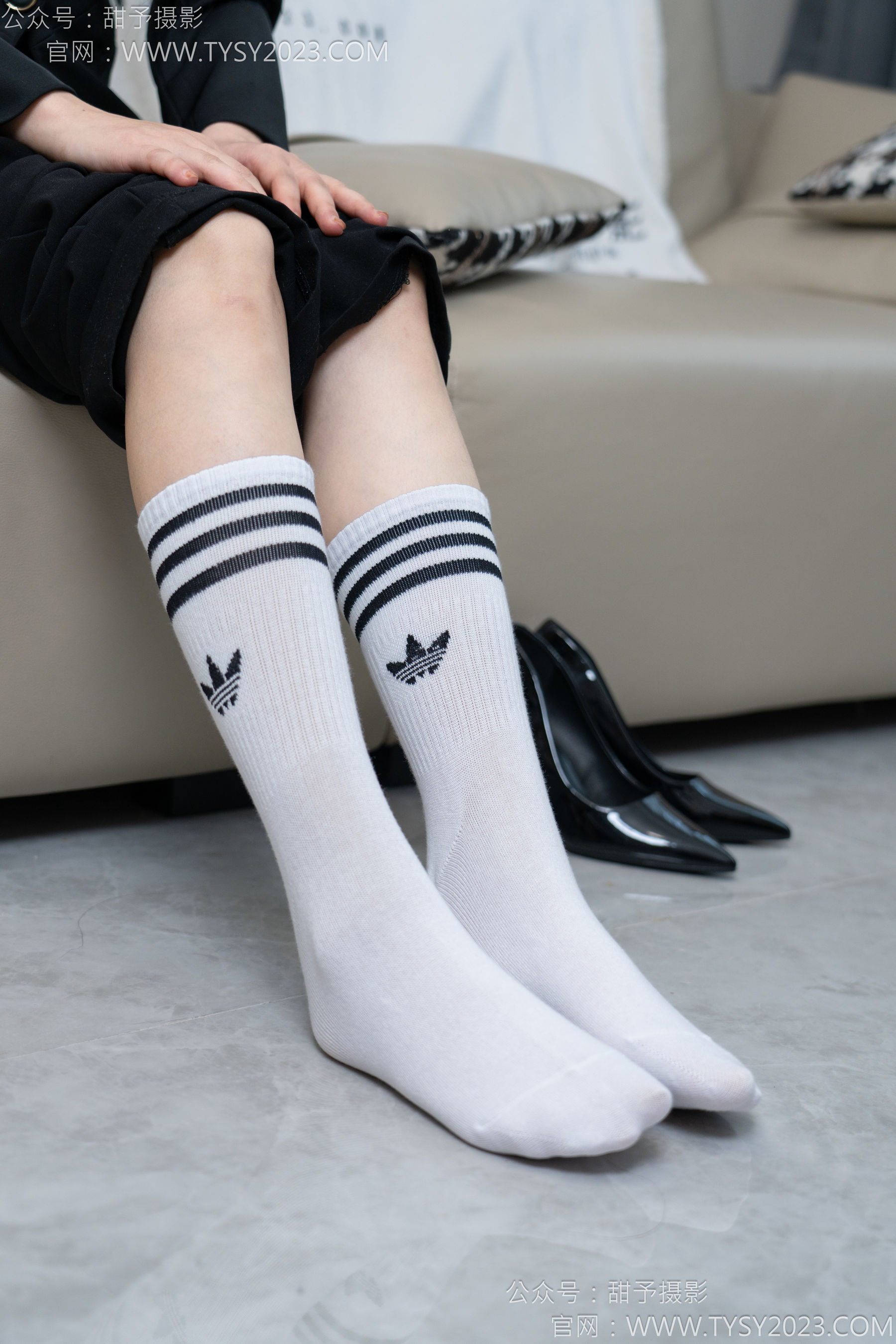 甜予摄影 No.147 澜澜 - 凉鞋、高跟鞋、长腿袜、白棉袜/(172P)