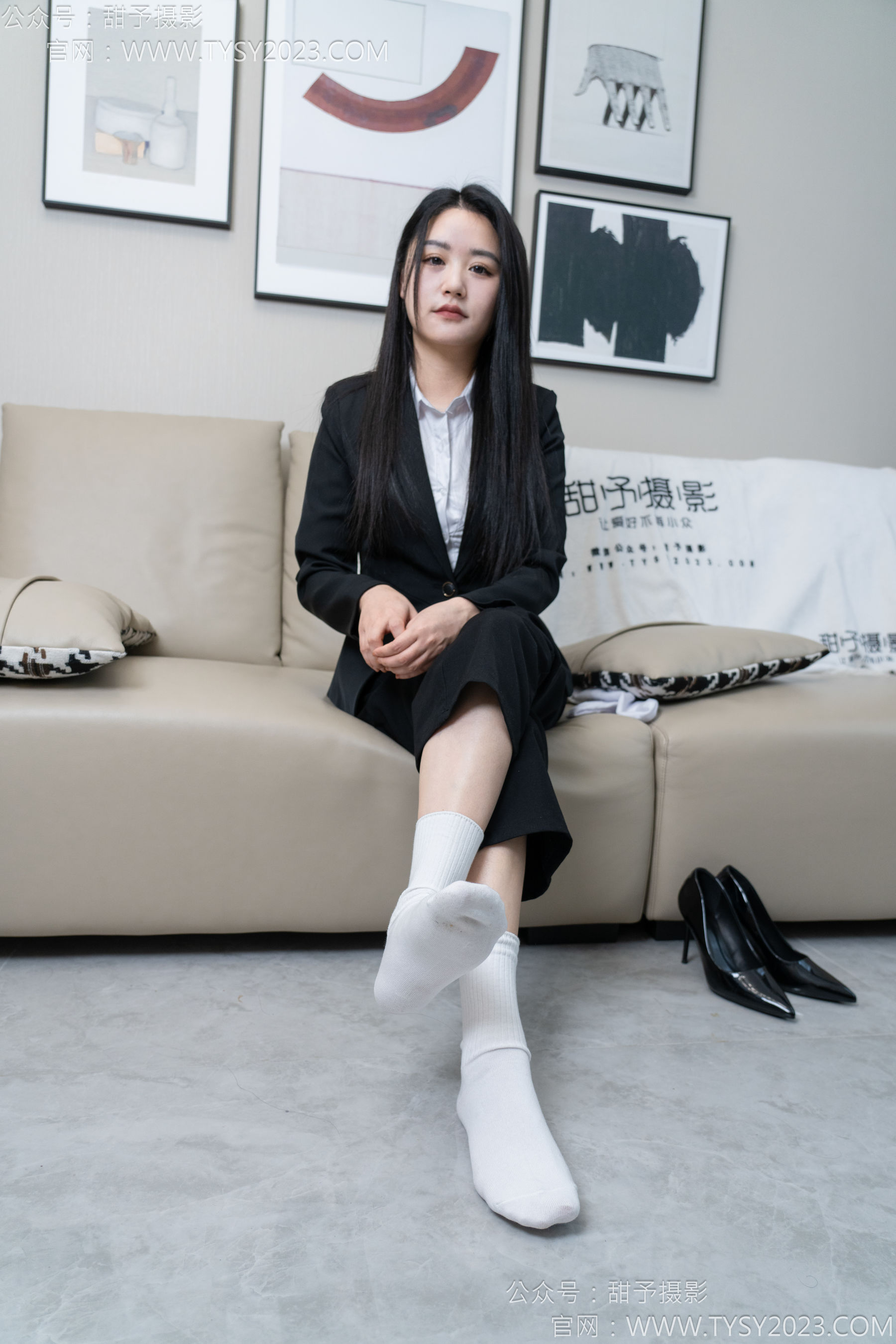 甜予摄影 No.147 澜澜 - 凉鞋、高跟鞋、长腿袜、白棉袜/(172P)