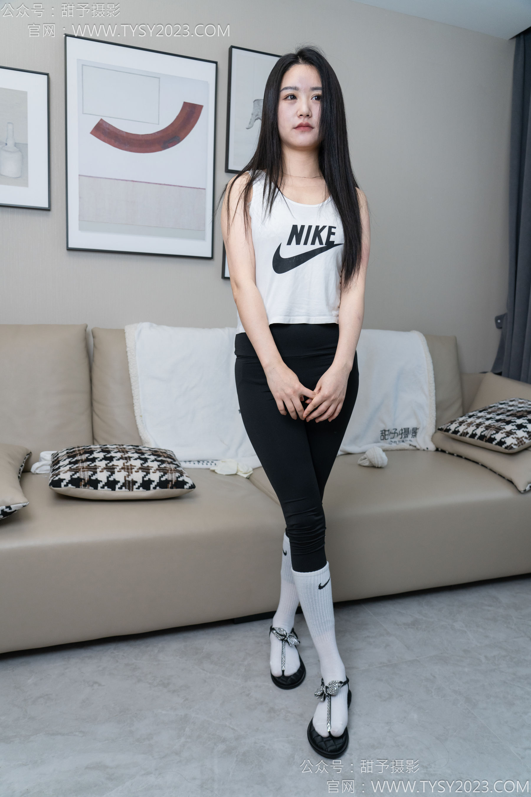 甜予摄影 No.147 澜澜 - 凉鞋、高跟鞋、长腿袜、白棉袜/(172P)