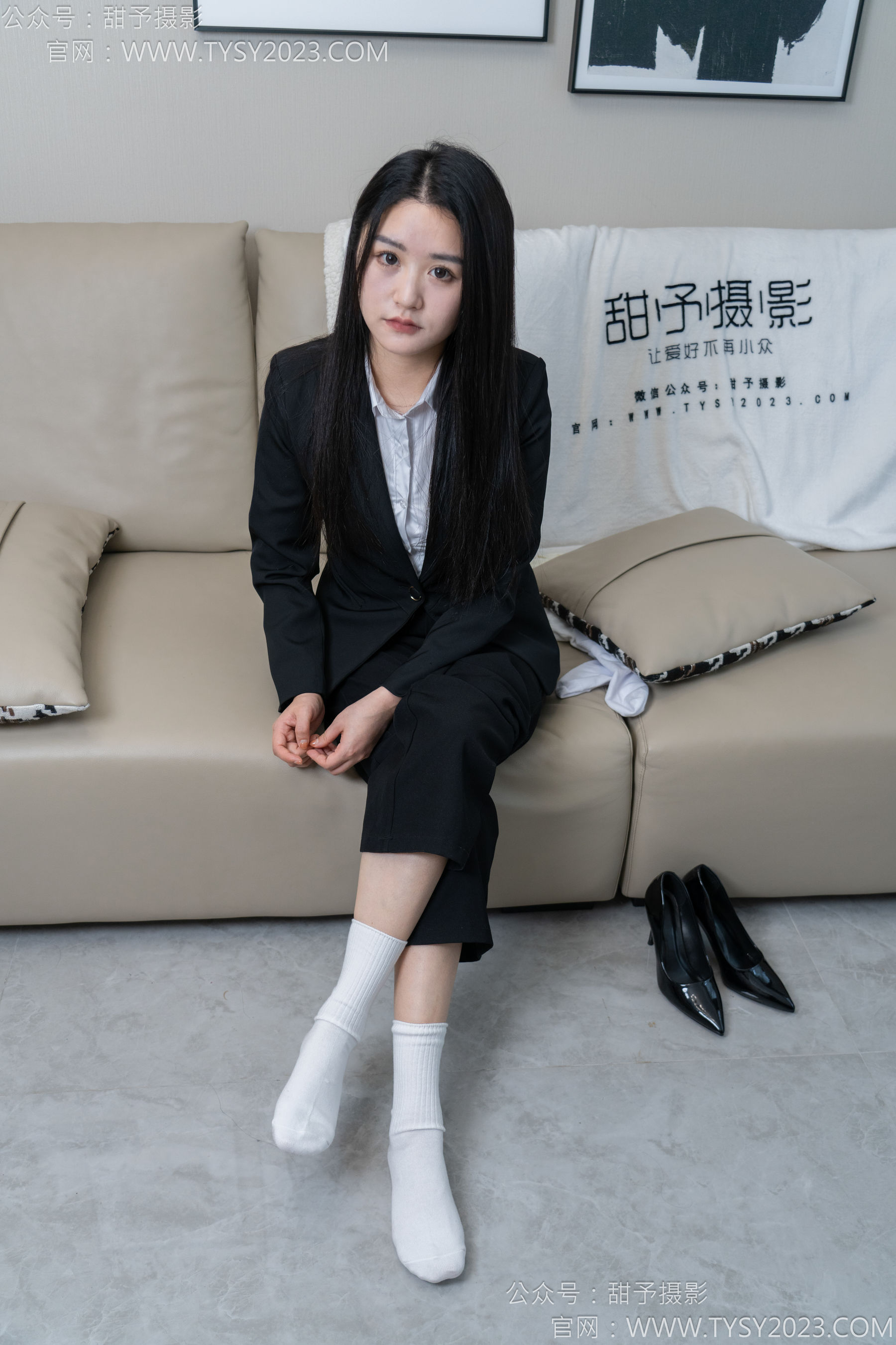 甜予摄影 No.147 澜澜 - 凉鞋、高跟鞋、长腿袜、白棉袜/(172P)