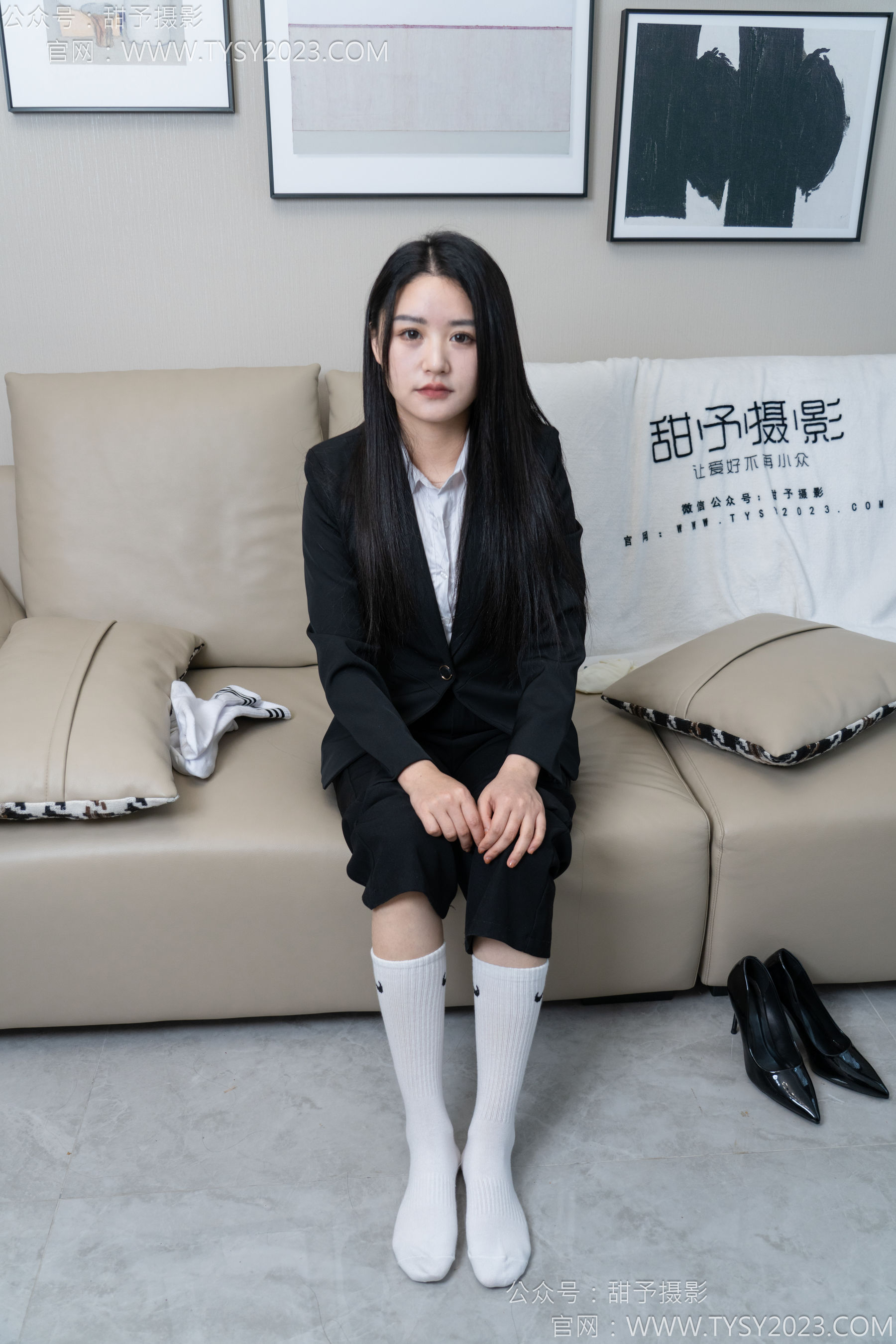 甜予摄影 No.147 澜澜 - 凉鞋、高跟鞋、长腿袜、白棉袜/(172P)