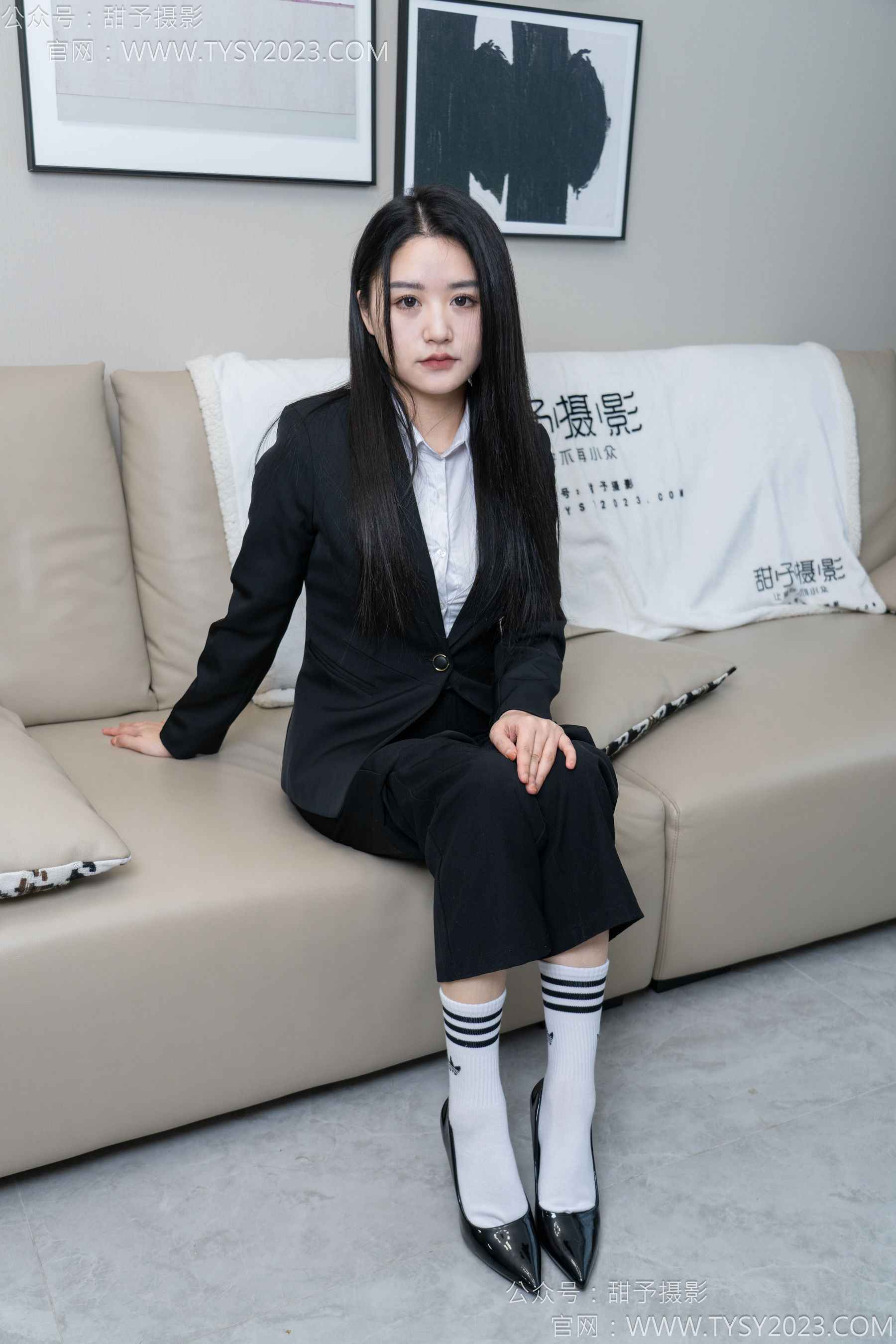 甜予摄影 No.147 澜澜 - 凉鞋、高跟鞋、长腿袜、白棉袜/(172P)