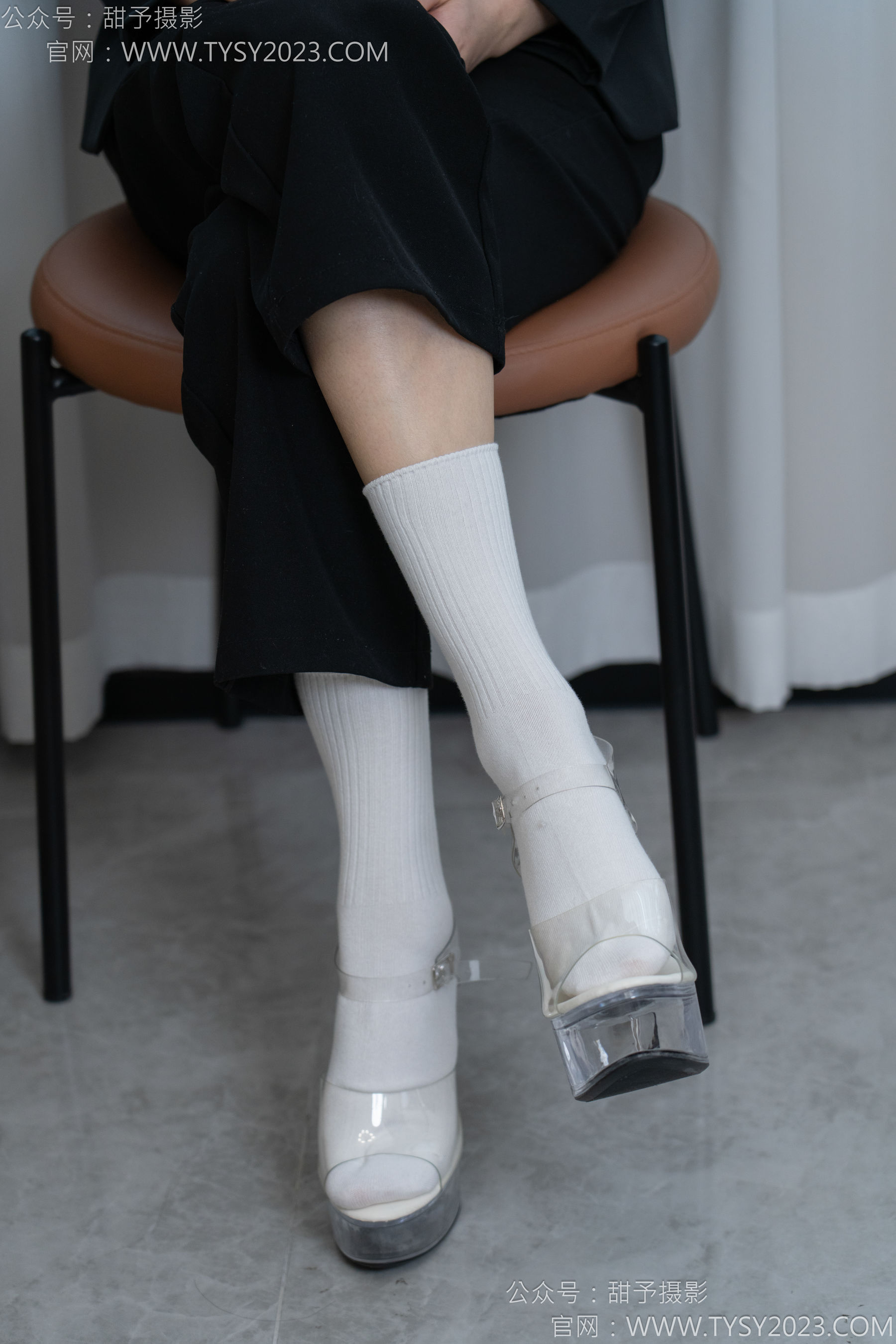 甜予摄影 No.147 澜澜 - 凉鞋、高跟鞋、长腿袜、白棉袜/(172P)