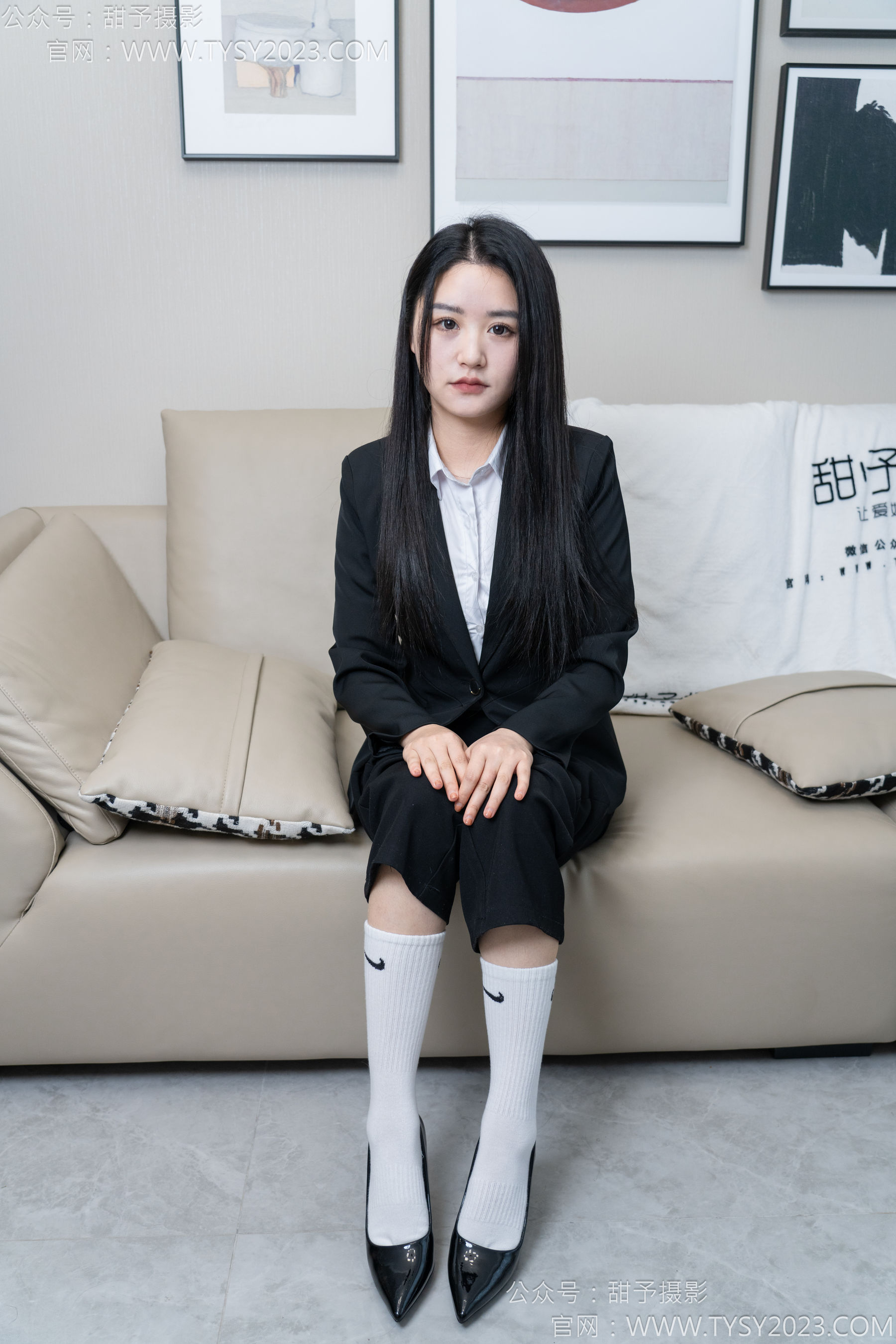 甜予摄影 No.147 澜澜 - 凉鞋、高跟鞋、长腿袜、白棉袜/(172P)