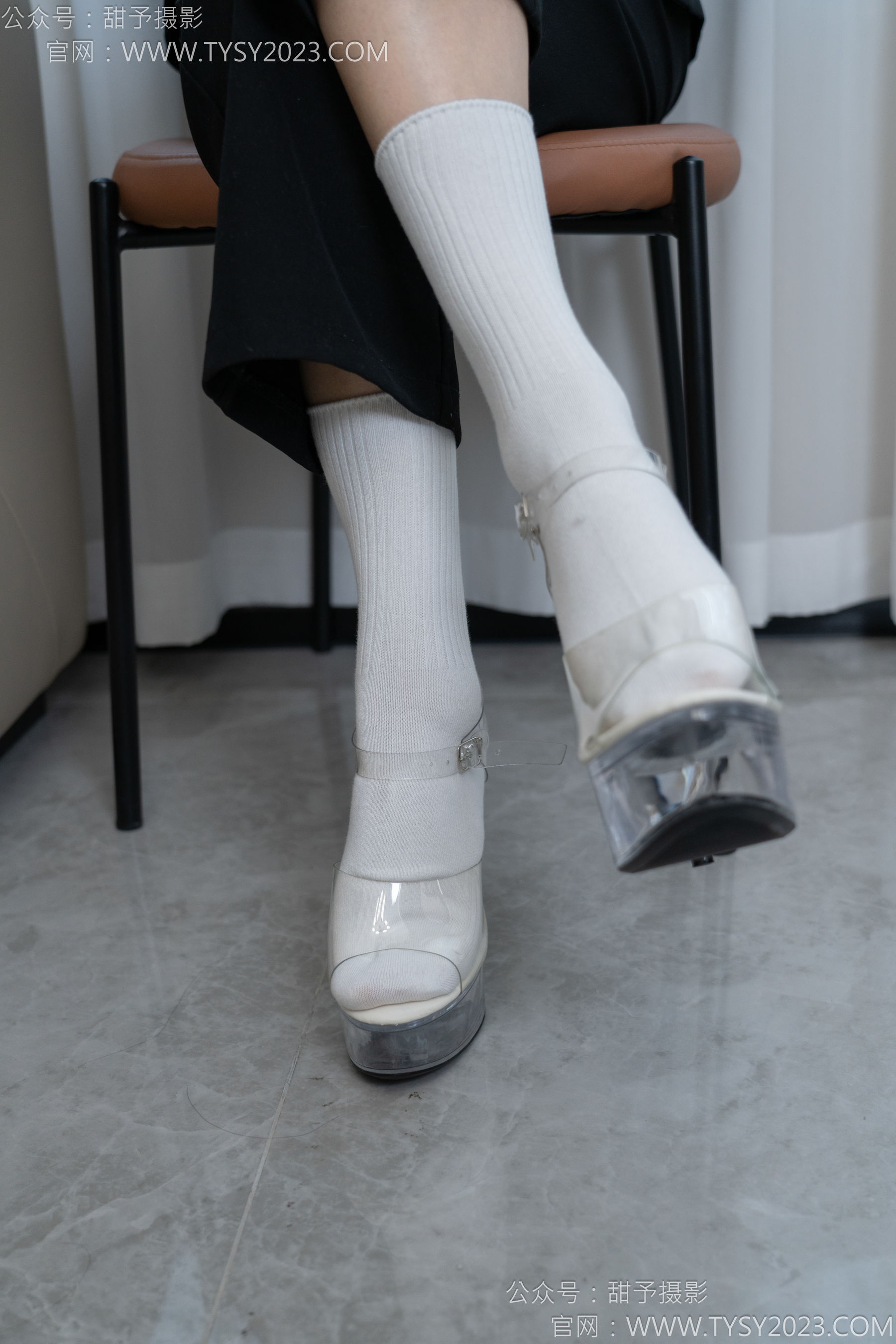 甜予摄影 No.147 澜澜 - 凉鞋、高跟鞋、长腿袜、白棉袜/(172P)