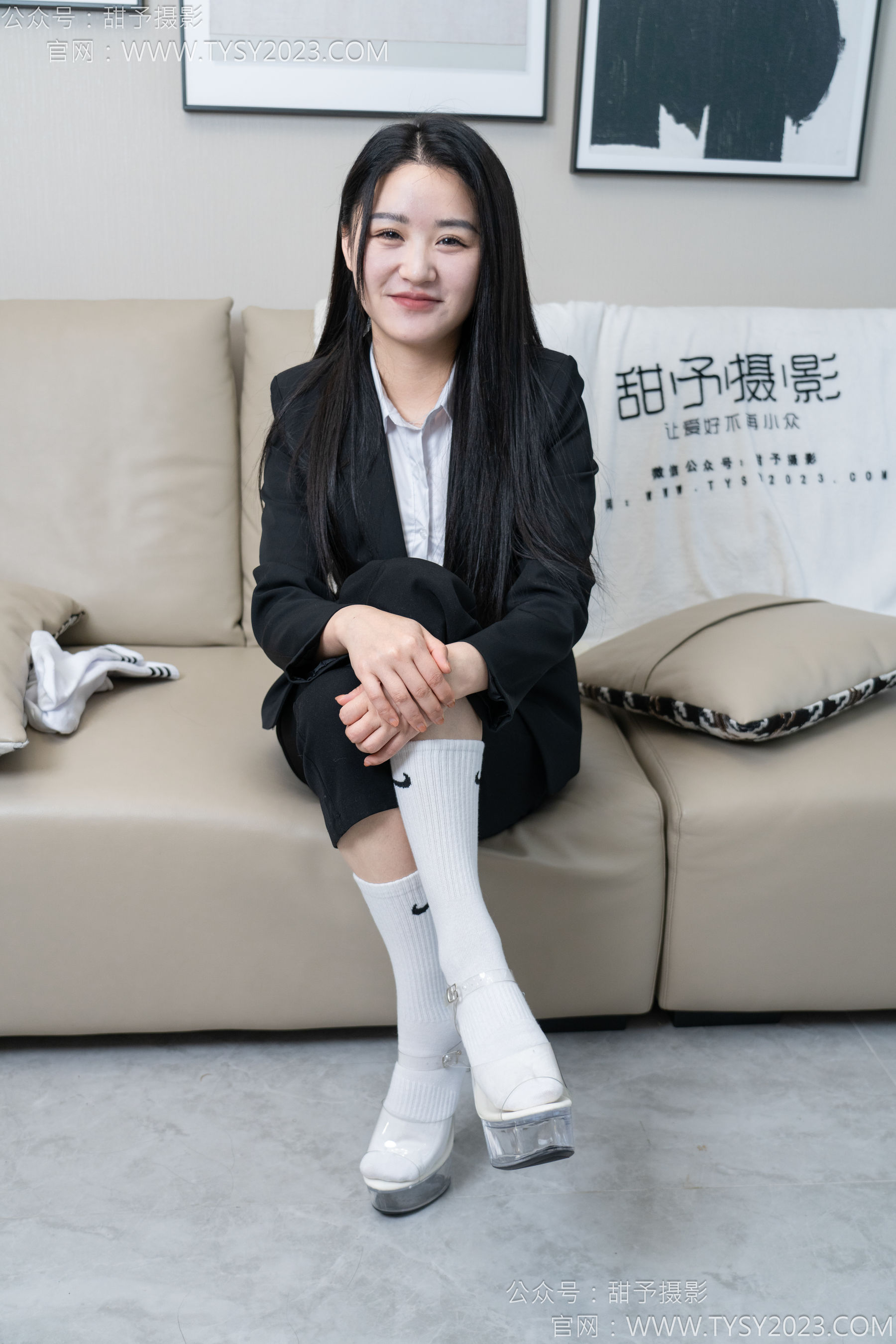 甜予摄影 No.147 澜澜 - 凉鞋、高跟鞋、长腿袜、白棉袜/(172P)