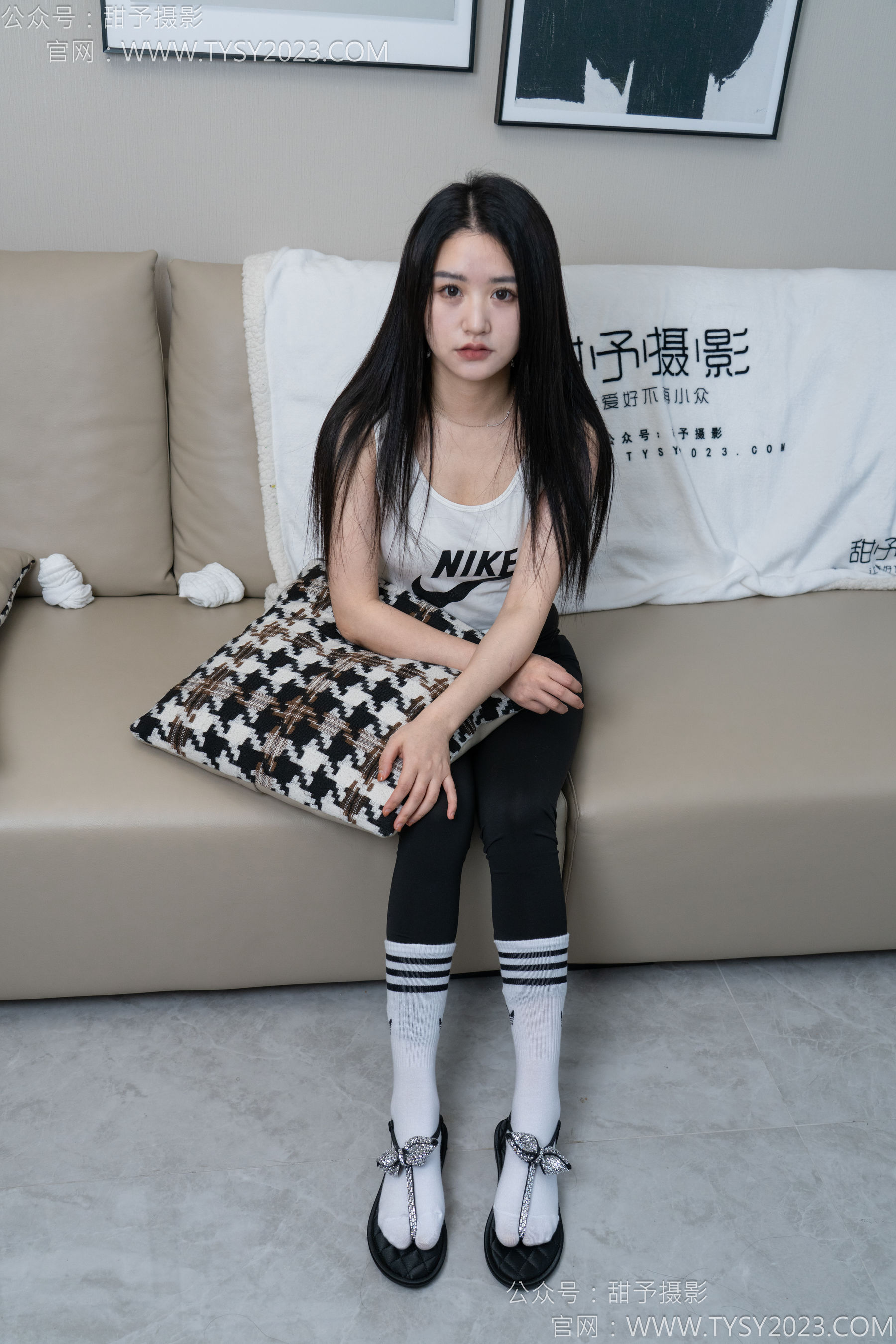 甜予摄影 No.147 澜澜 - 凉鞋、高跟鞋、长腿袜、白棉袜/(172P)