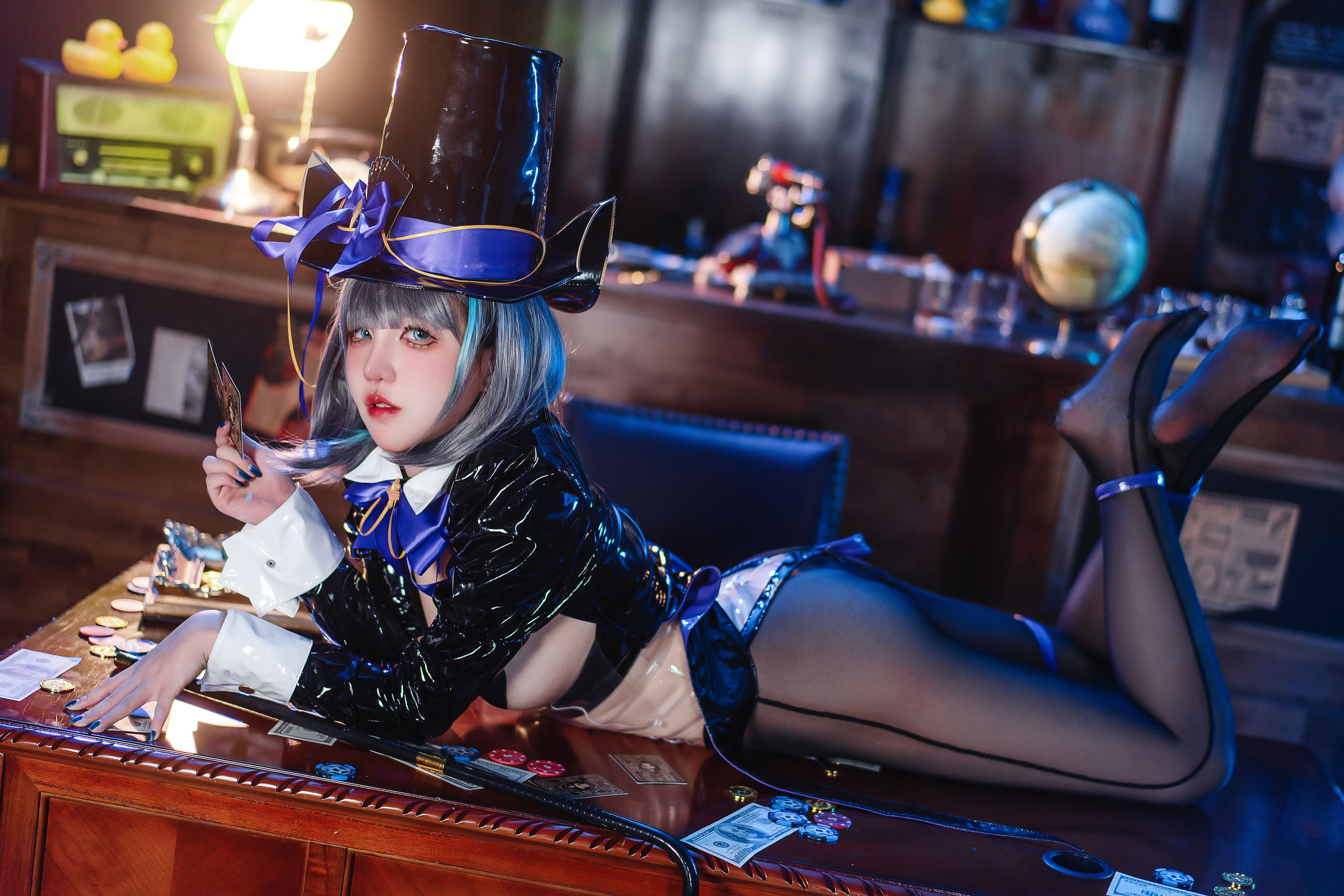 鬼马少女阿薰kaOri - 碧蓝航线 柴郡 魔术师/(77P)