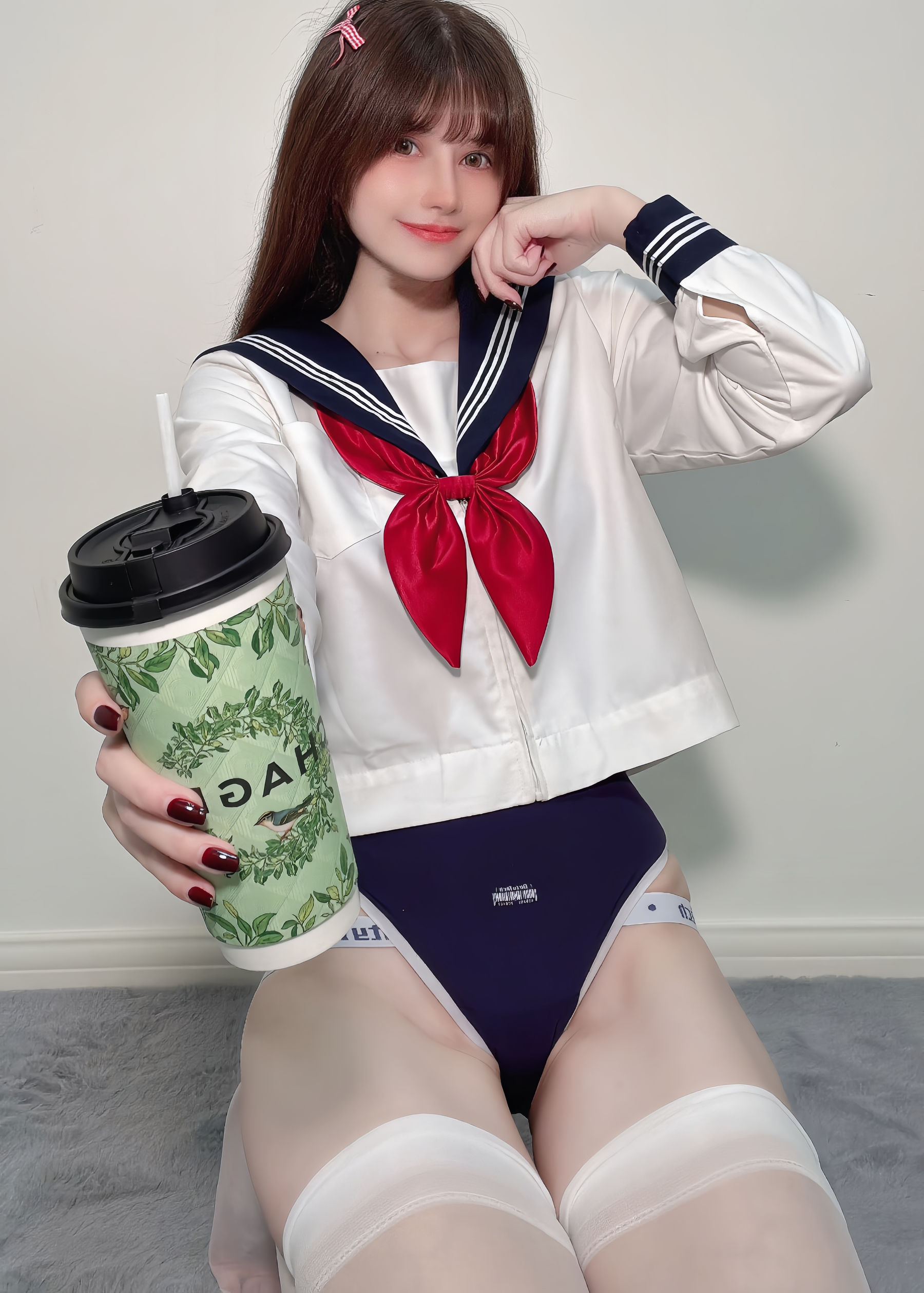 鹿八岁 - 白丝水手服/(35P)