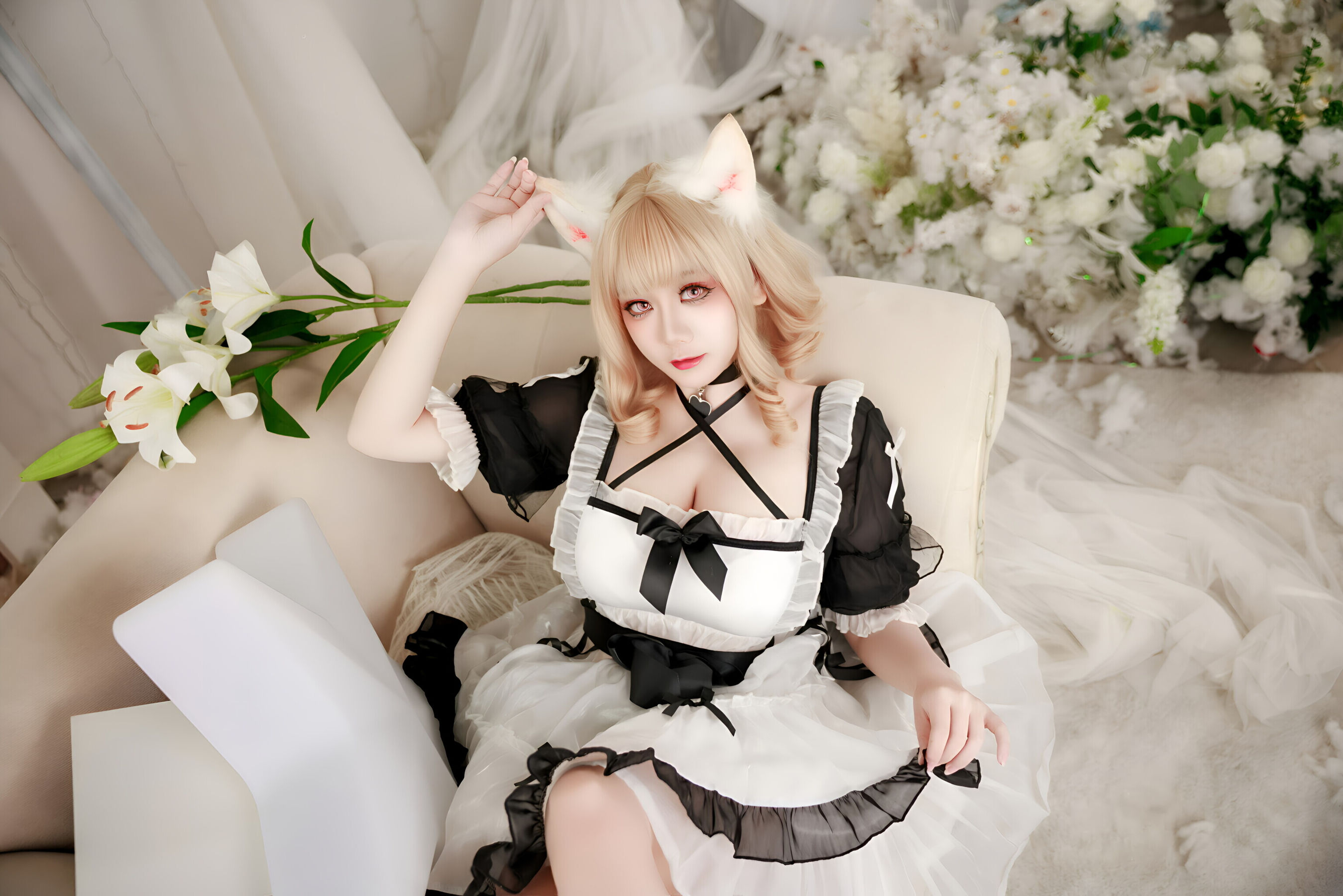 阿雪雪 - 午后女仆/(95P)