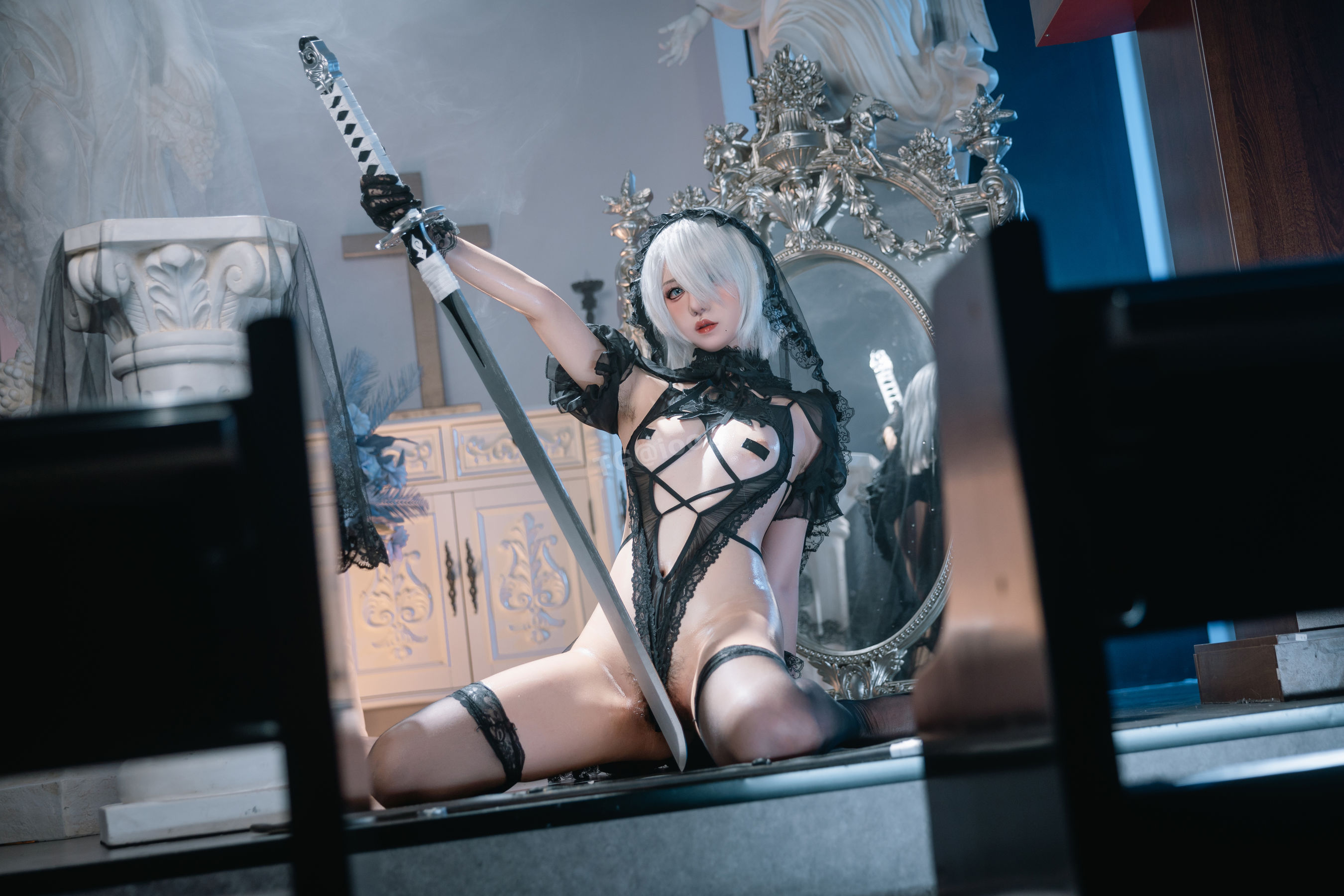 鬼马少女阿薰kaOri - 2B黑花嫁/(93P)