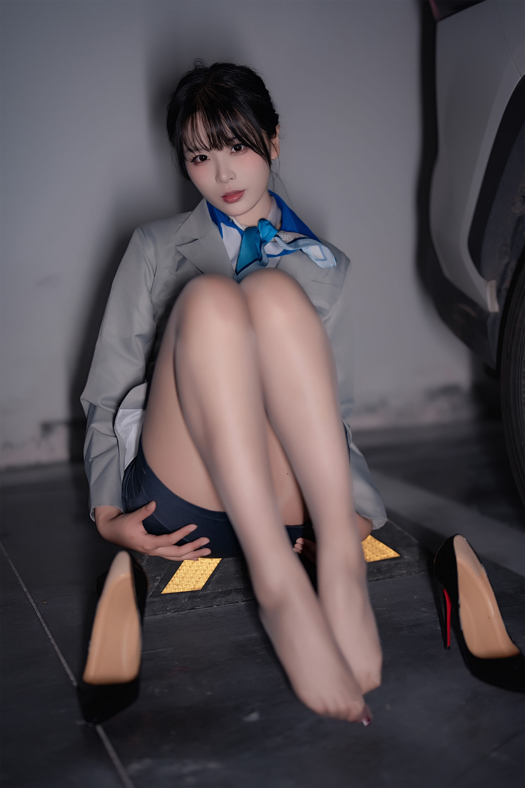 轩萧学姐 - 空姐车库/(28P)