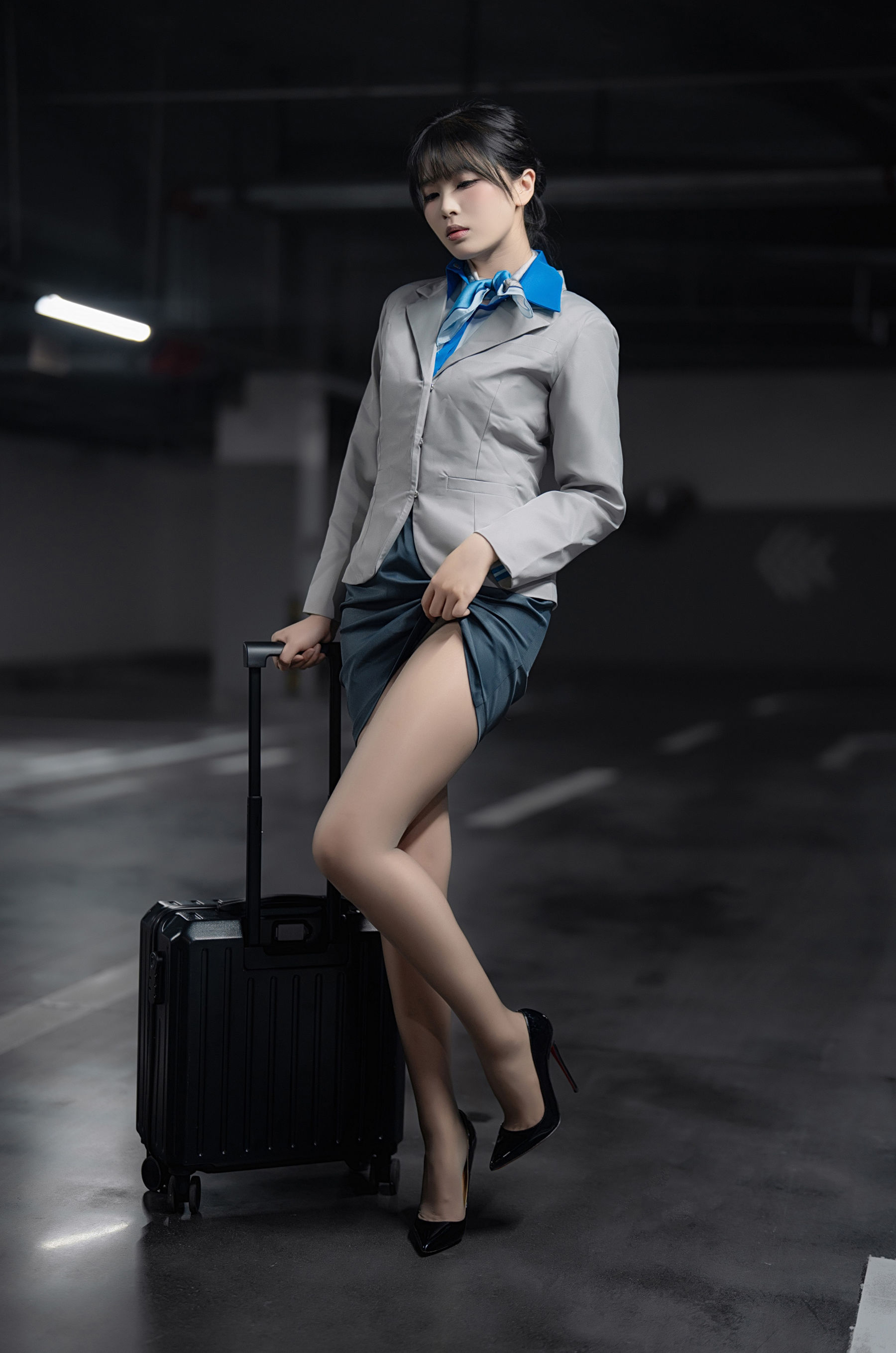 轩萧学姐 - 空姐车库/(28P)