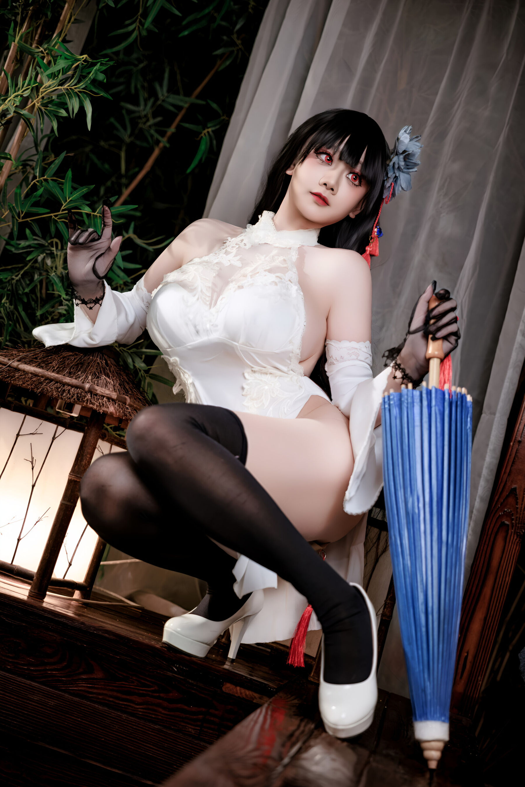 阿雪雪 - 碧蓝航线 逸仙 旗袍/(92P)