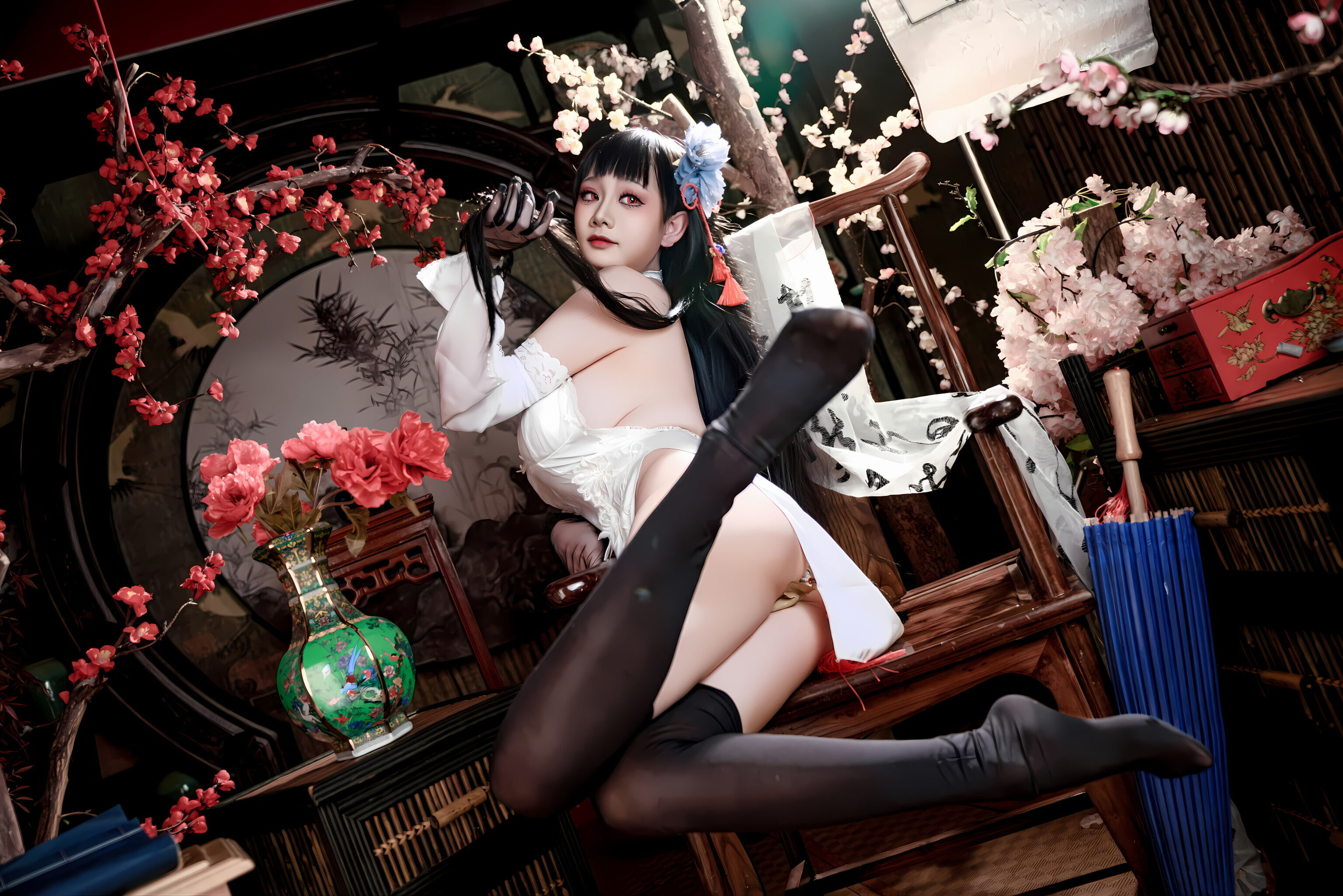 阿雪雪 - 碧蓝航线 逸仙 旗袍/(92P)