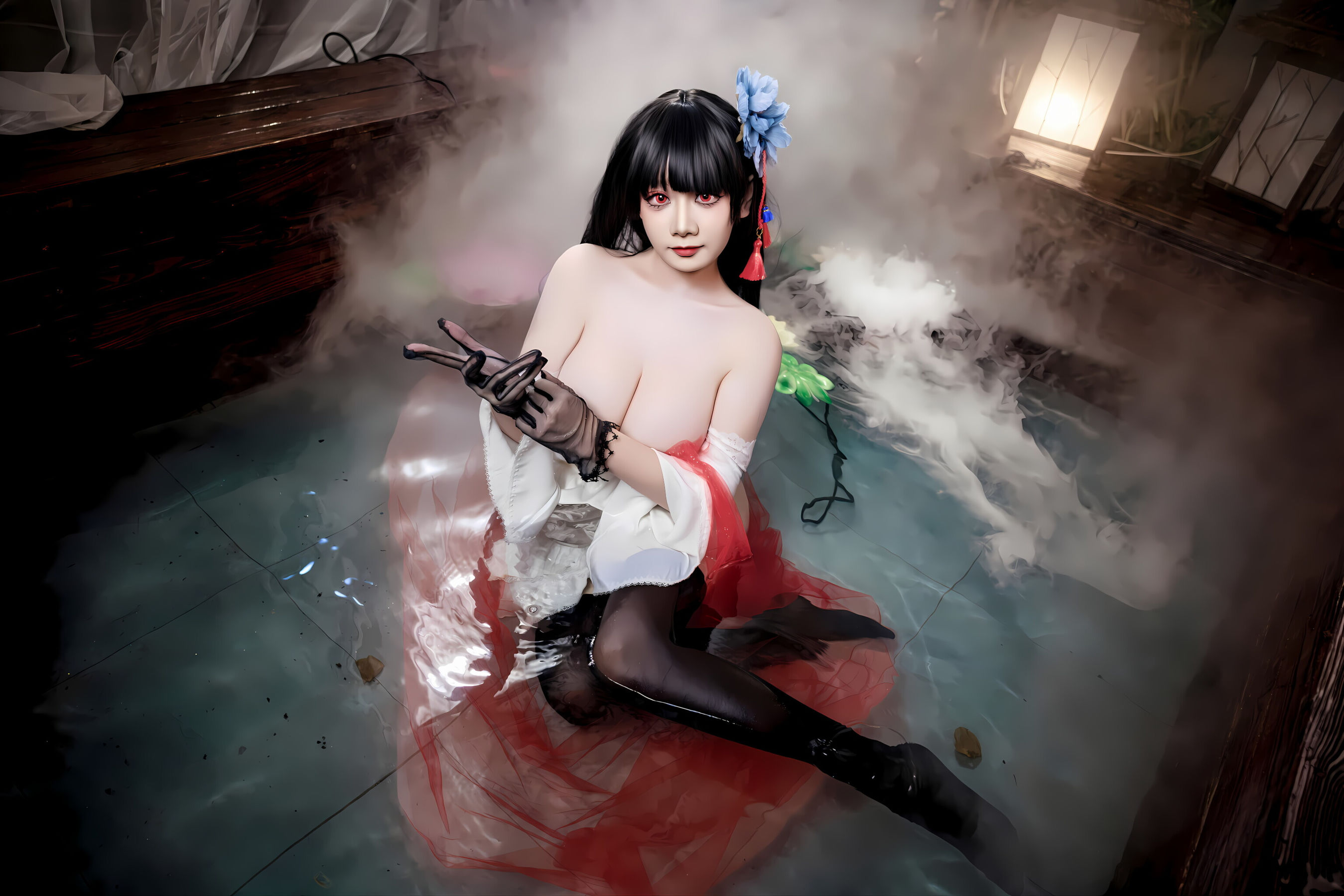 阿雪雪 - 碧蓝航线 逸仙 旗袍/(92P)