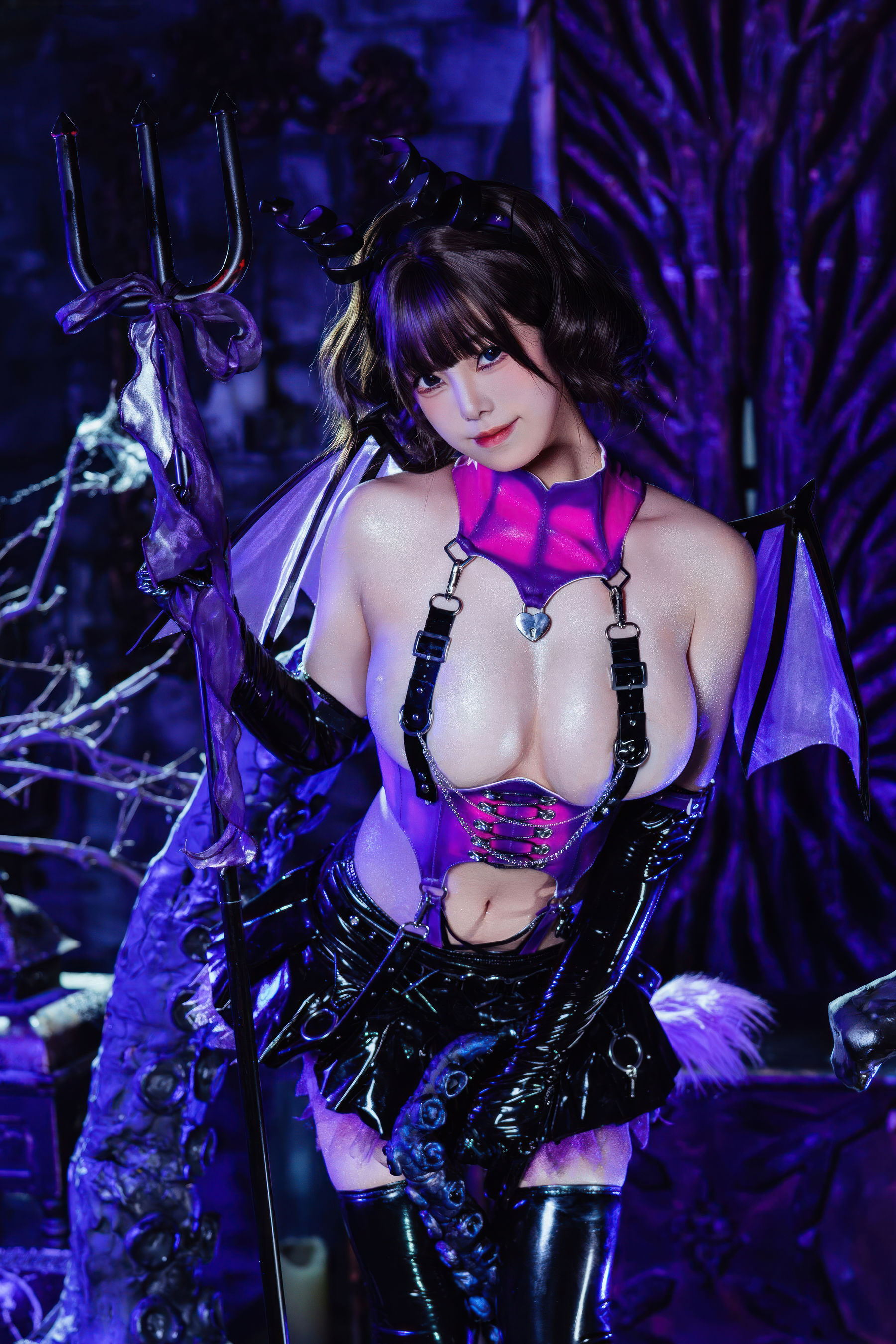 萌系小姐姐蜜汁猫裘 - 触手魅魔/(85P)