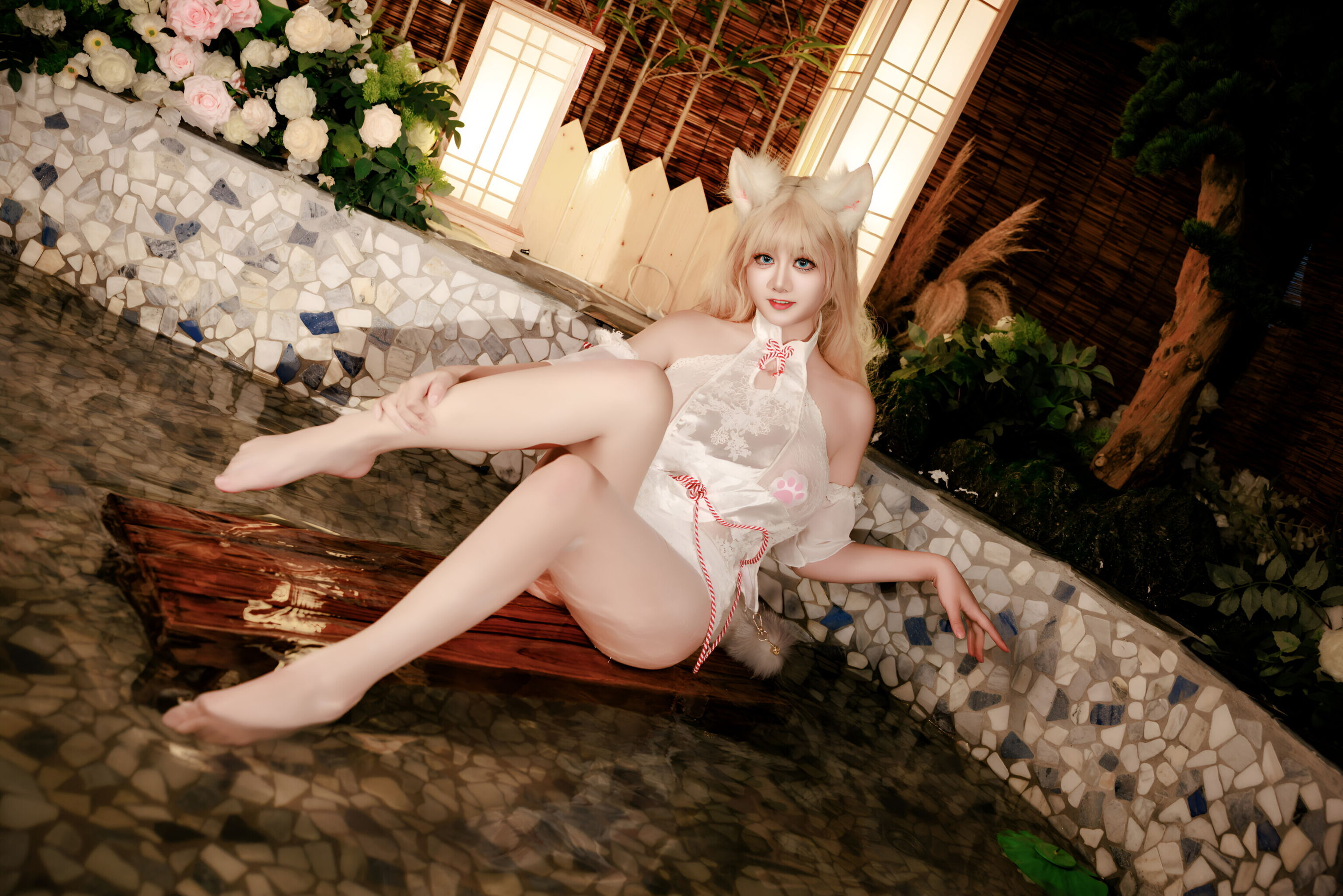 阿雪雪 - 温泉狐狸/(57P)