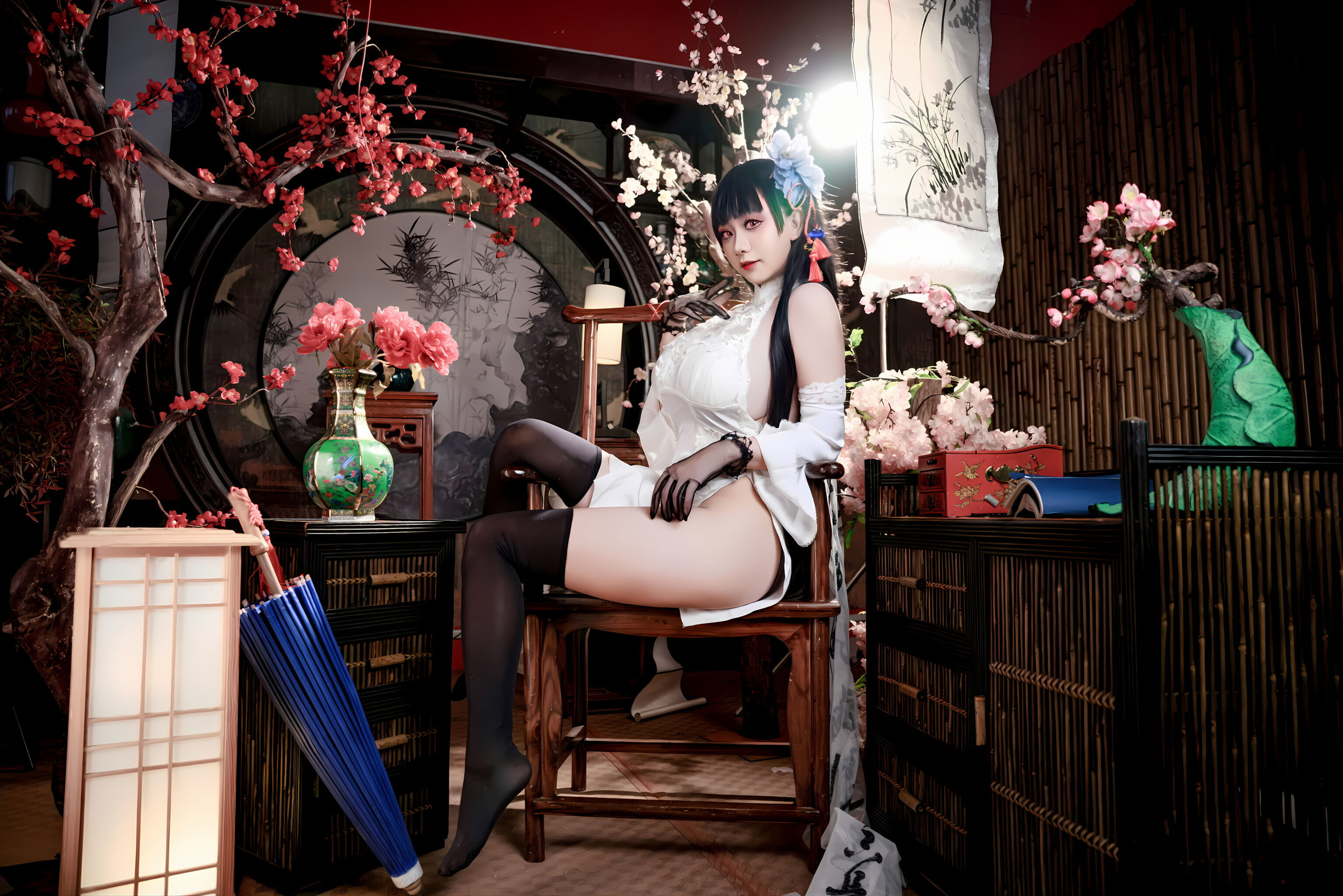 阿雪雪 - 碧蓝航线 逸仙 旗袍/(92P)